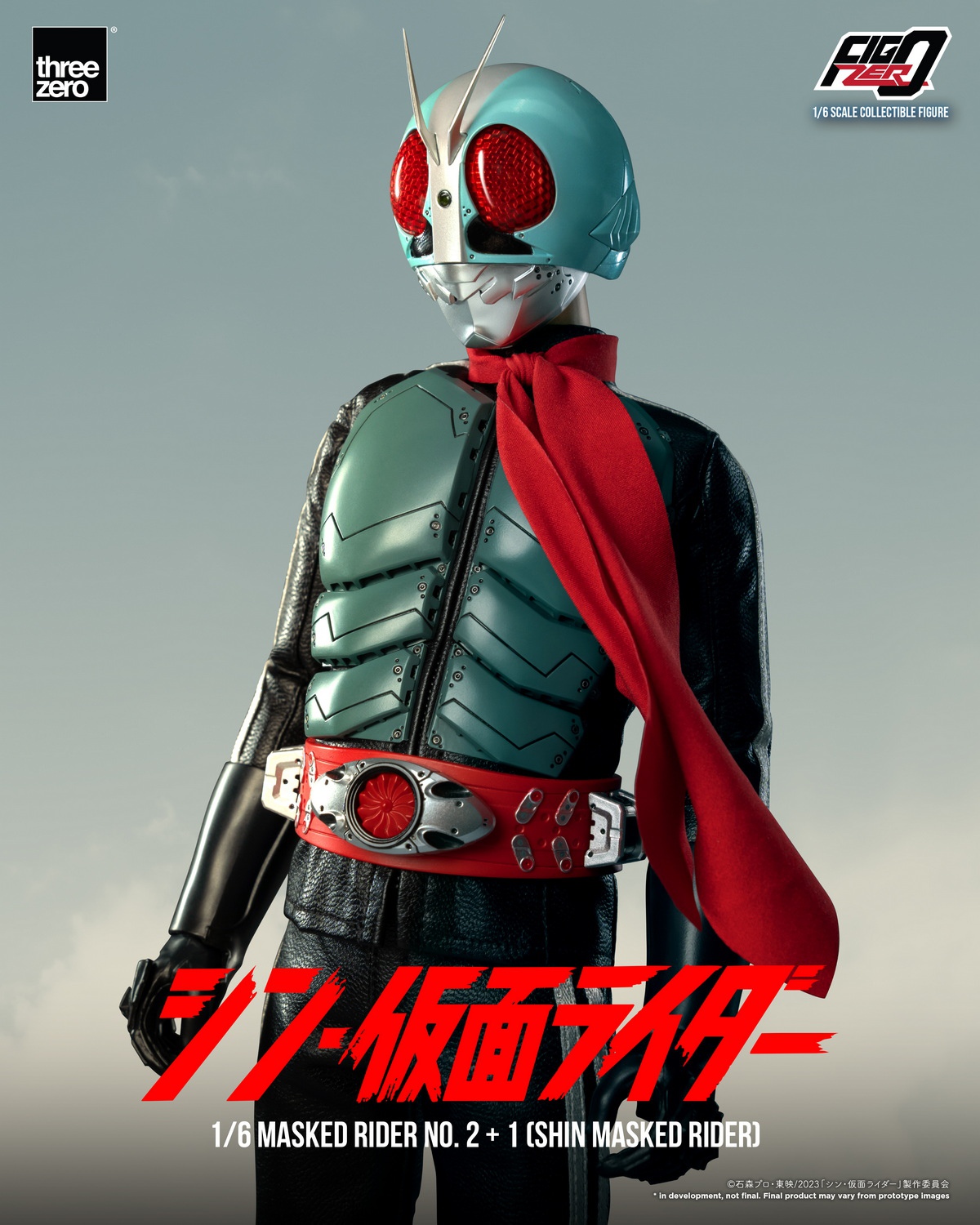 [พร้อมส่ง] Threezero 3Z06780W0 1/6 : SHIN MASKED RIDER FigZero Masked Rider No.2+1