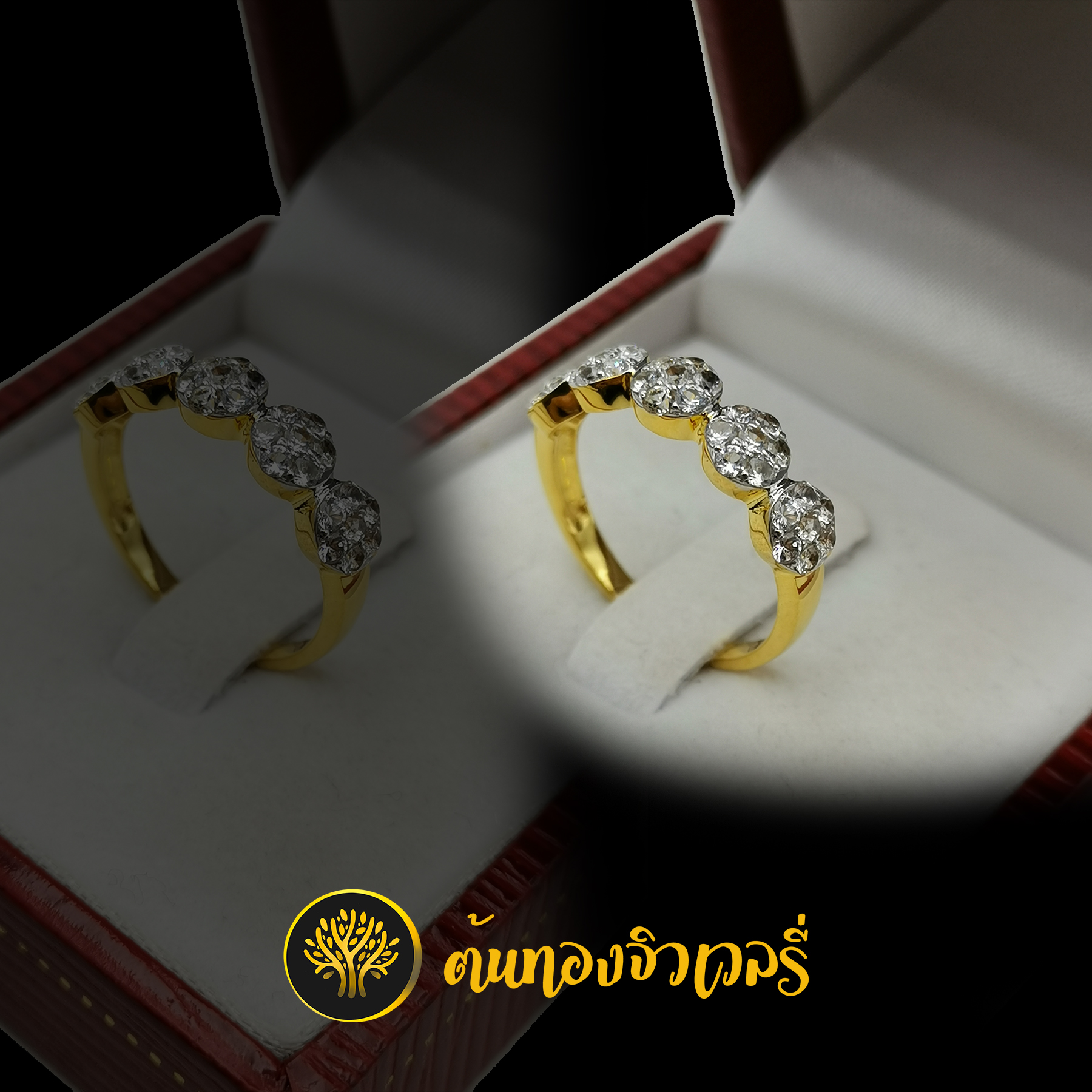 แหวนทอง ฝังเพชรสวยๆ เก๋ๆแบบนี้ เราก็ทำได้นะครับ ตามแบบของลูกค้าเลย