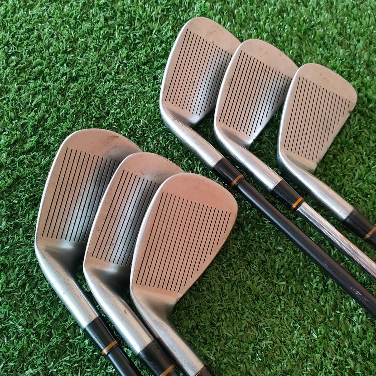 ชุดเหล็ก TITLEIST DCI OVERSIZE+ มีเหล็ก 6-9 เเละ PW SW ก้าน TRISPEC FLEX R ** เหล็ก7ชุดนี้ ใส่ก้านเหล็ก FCM 5.5 ** ชุดเหล็กตีมันส์ และ ตีง่ายในชุดเดียวกัน ไม้กอล์ฟมือสอง ของแท้ BY NakaraLuxurious