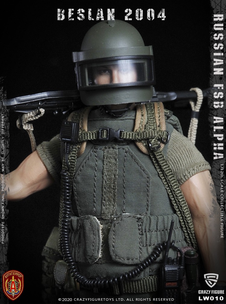 [สั่งจอง] Crazy Figure LW010 1/12 Russian alpha special forces machine gunner