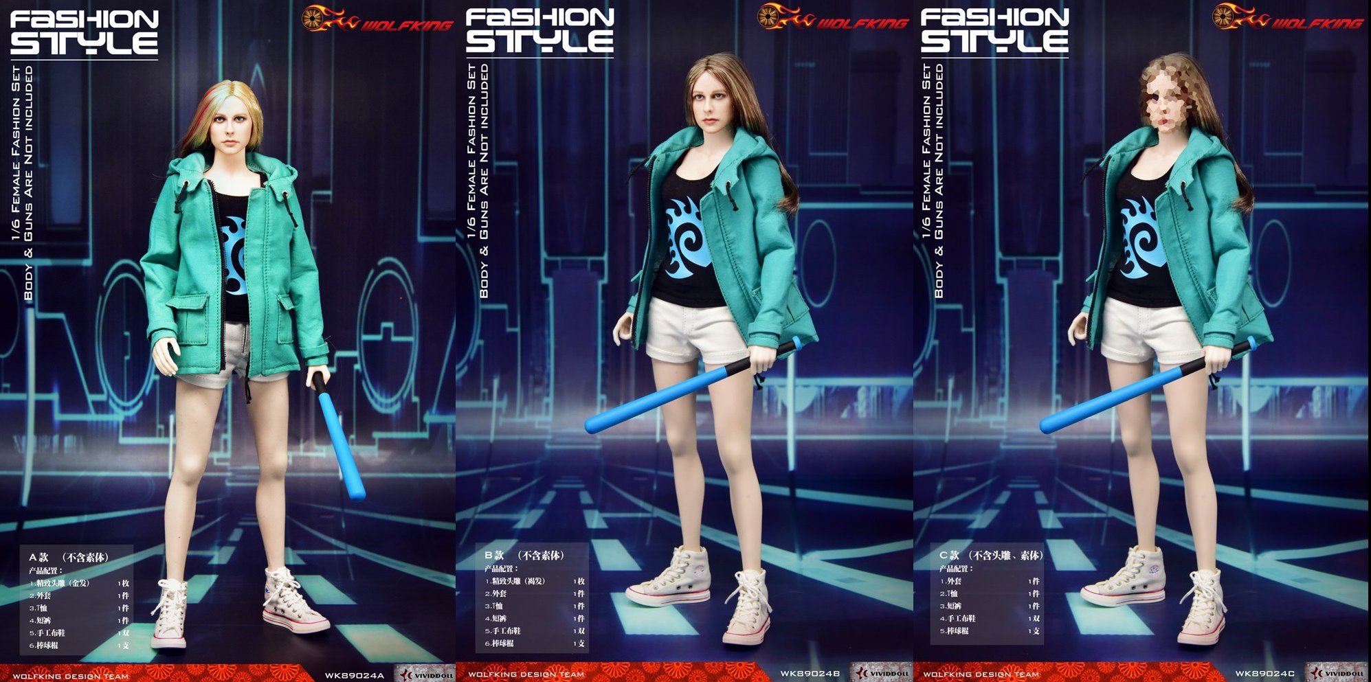 [สั่งจอง]WOLFKING WK89024 1/6 : Female Fashion Set