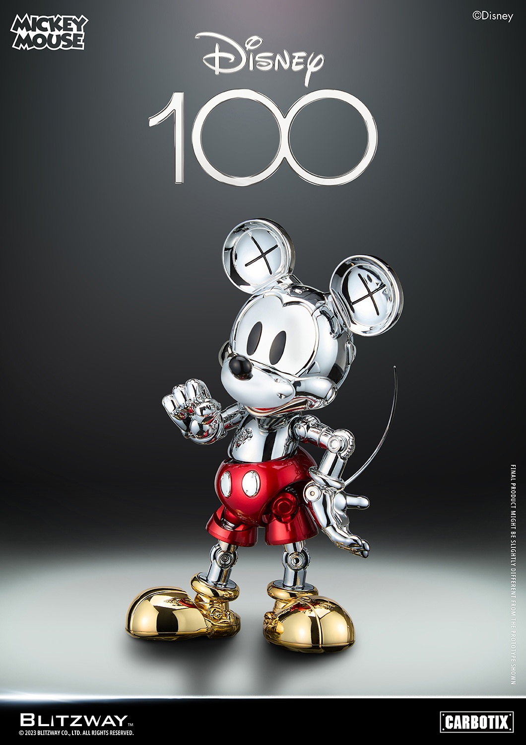 [สั่งจอง]BLITZWAY BW-CA-10508 : Carbotix - D100 Mickey Mouse （Chrome Ver.）
