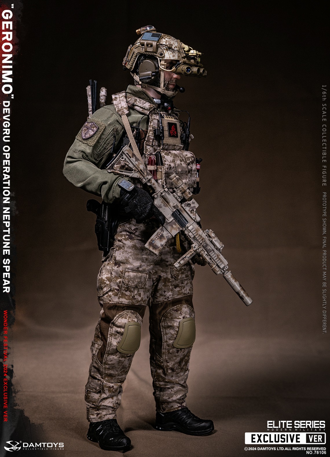[สั่งจอง] DAMTOYS 78106 1/6 : DEVGRU Operation Neptune Spear “GERONIMO” [WF2024 Exclusive ver]
