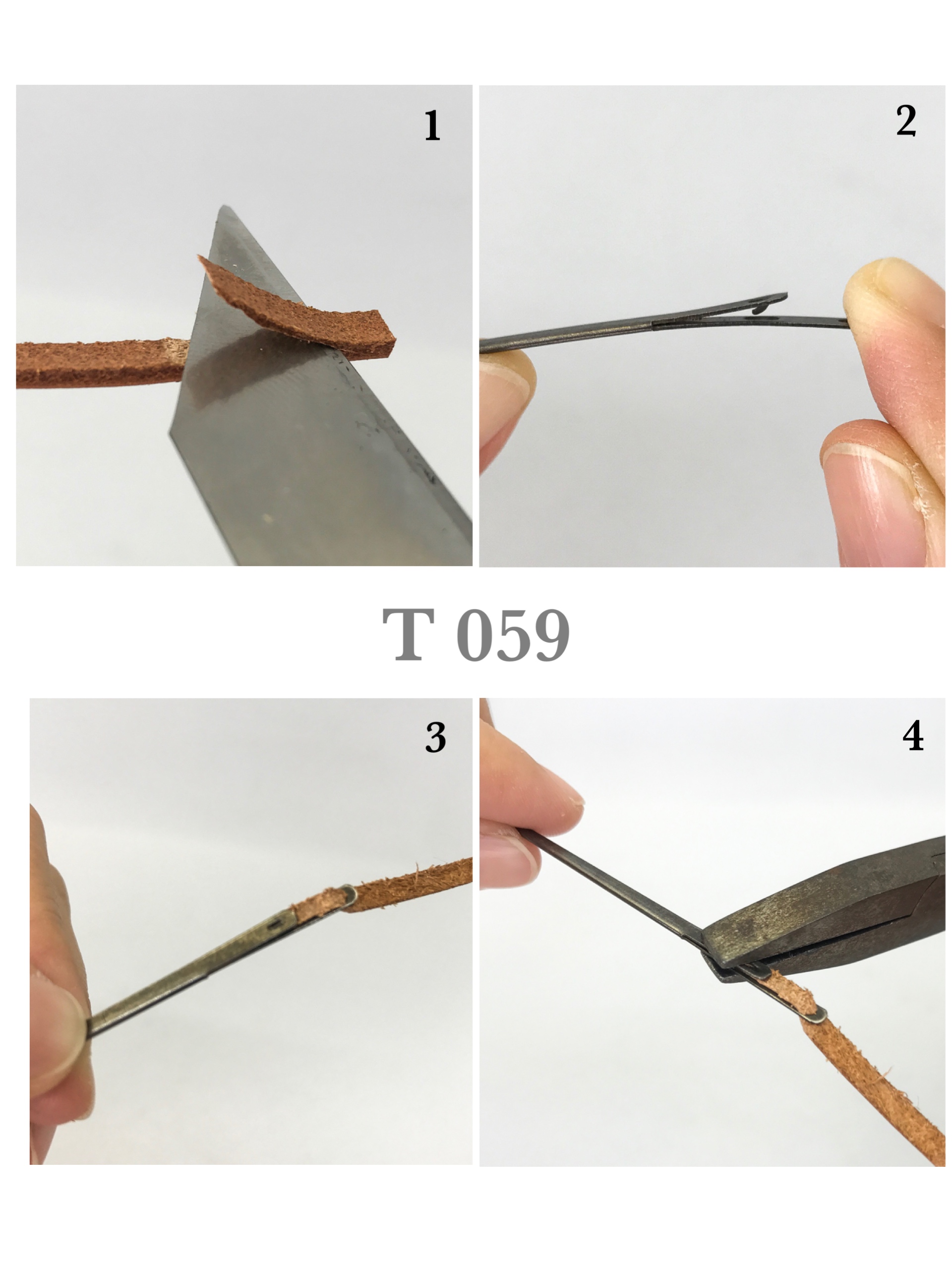 T 059 เข็มสำหรับถักริม และขอบต่างๆ ใช้กับเส้นหนังแบน หน้ากว้างไม่เกิน 3 มิล leatherbrass**ราคาต่อเล่ม**