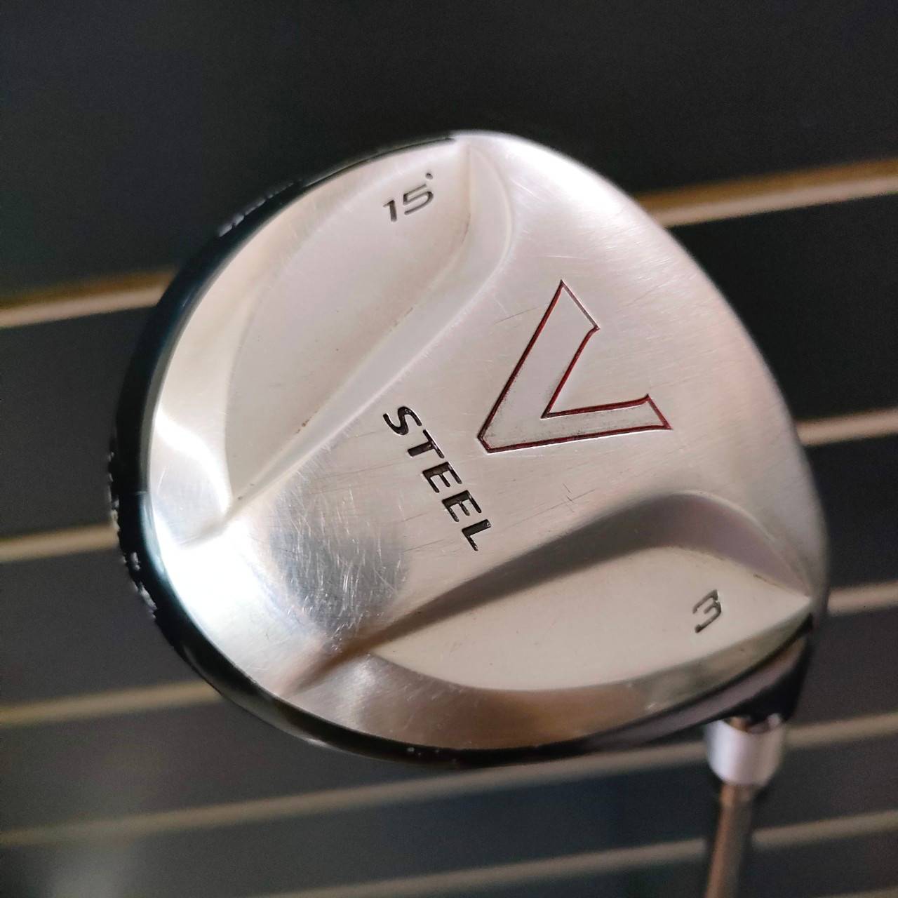 FW3 TAYLORMADE V STEEL องศา 15 ก้าน TAYLORMADE MAS2 FLEX R เป็นรุ่นที่ตีดีมากๆทั้งวัสดุ STEEL ที่เหมาะกับ หัวไม้ FW ที่สุด ไม้กอล์ฟมือสอง ของแท้ BY NakaraLuxurious