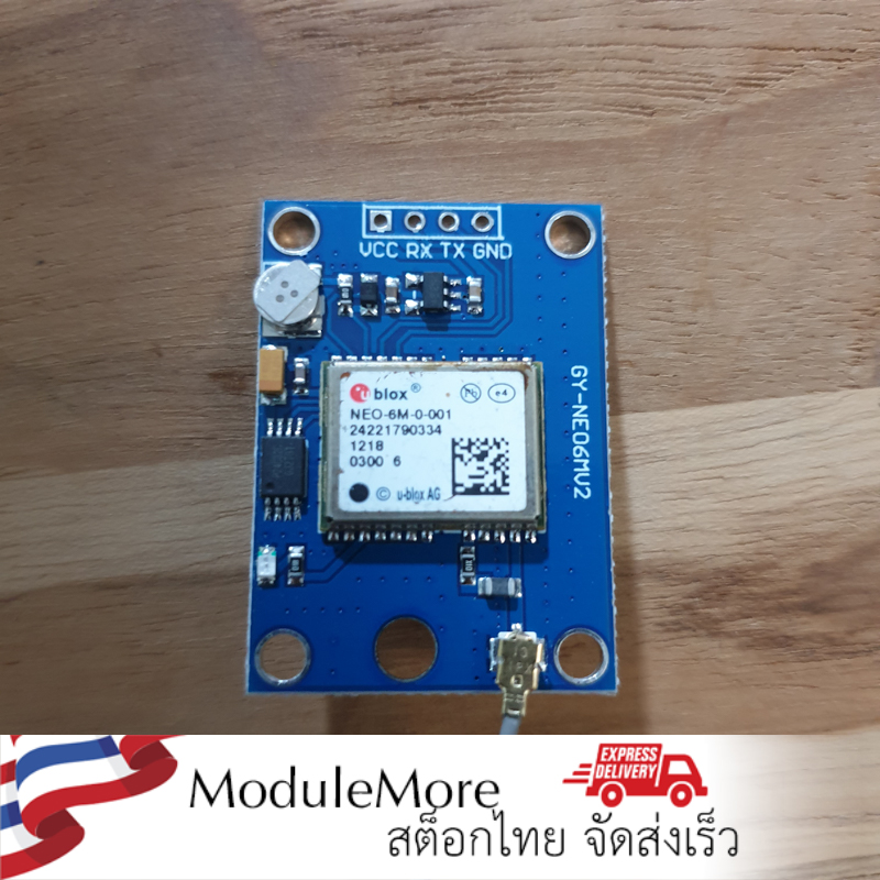 โมดูล GPS Ublox GY-NEO-6M V2, 3V-5V power supply universal