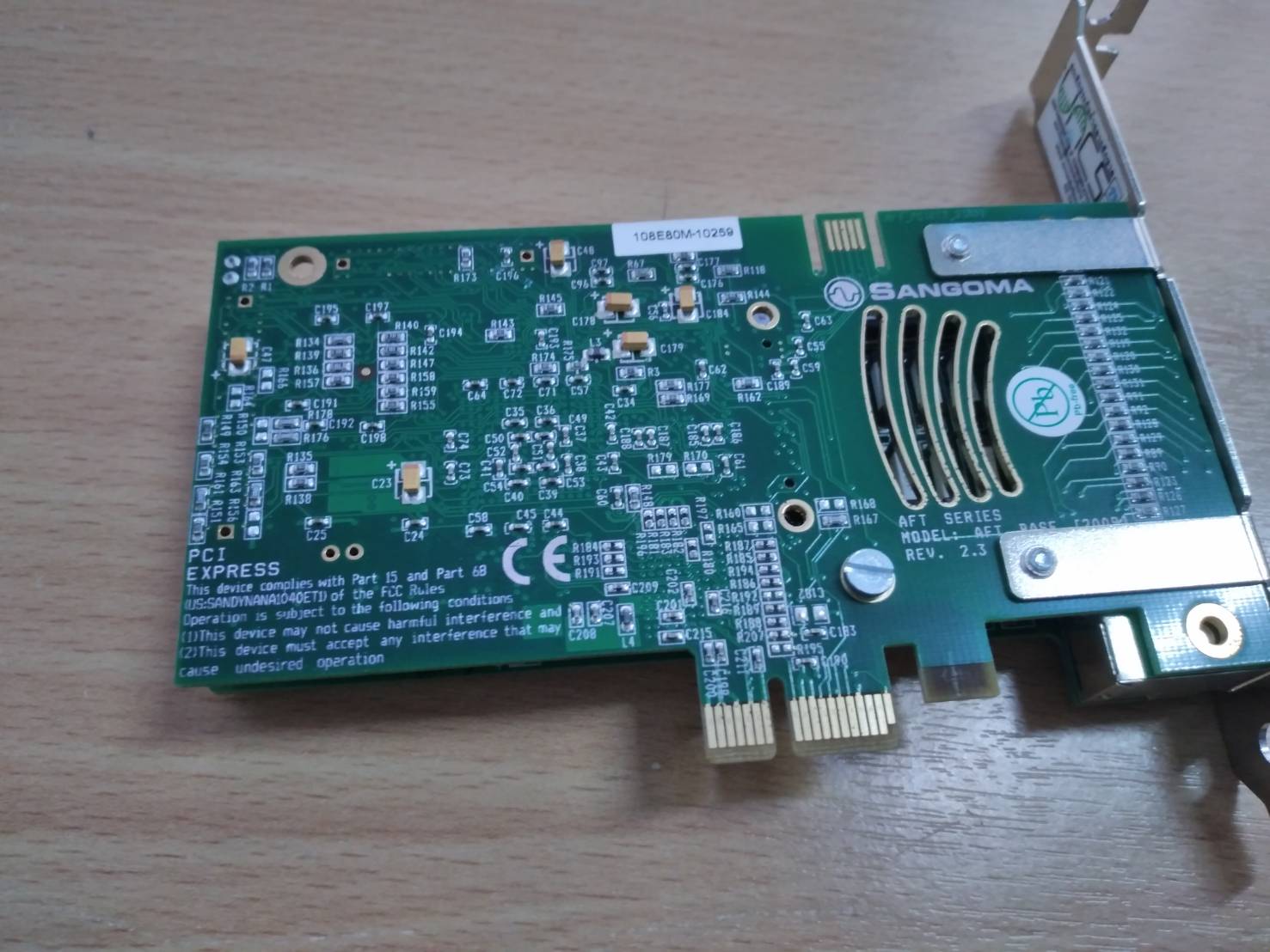 SANGOMA A108 8-port digital voice card Relay card PCI-E voice board