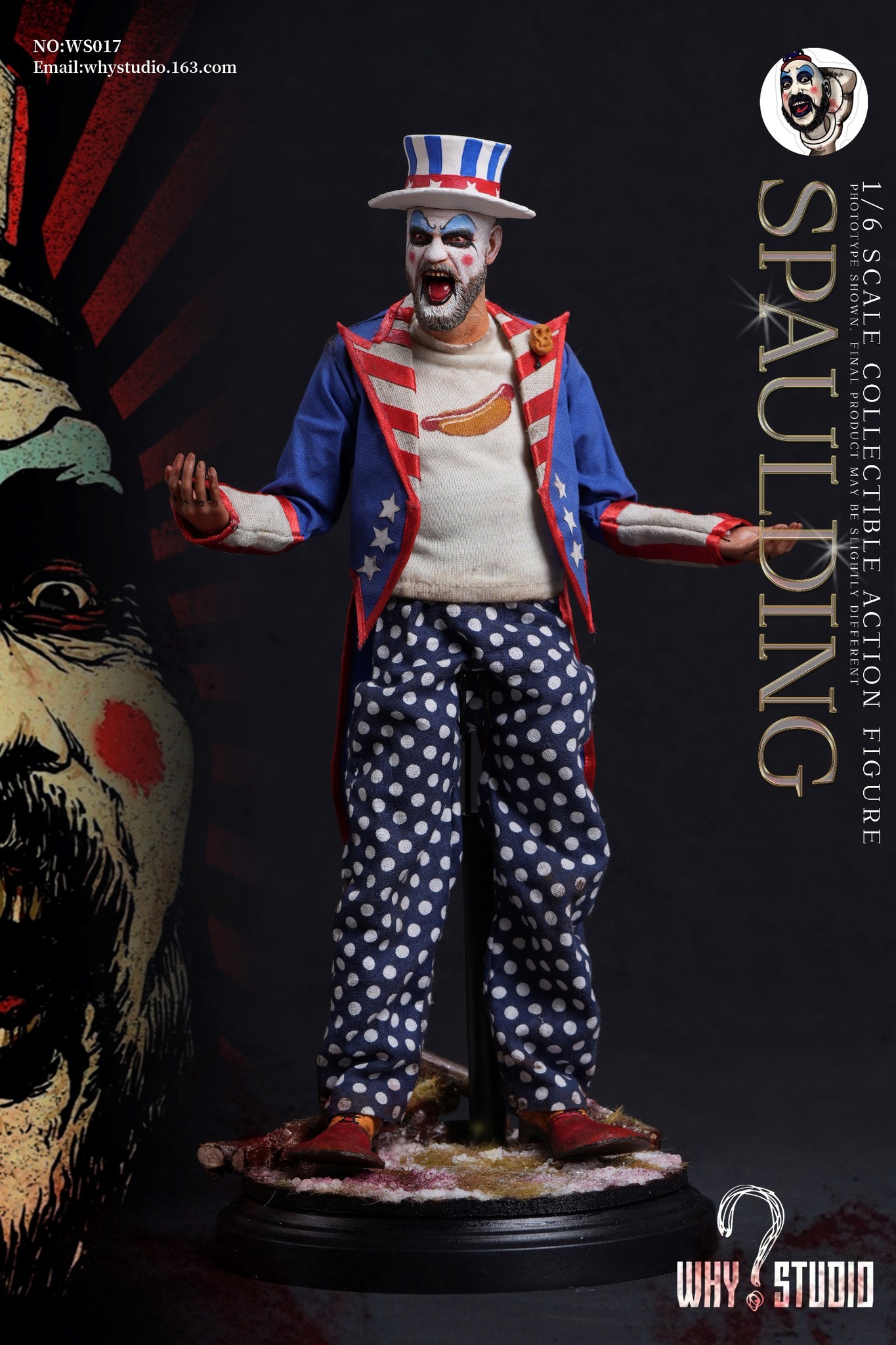 [สั่งจอง] WHY STUDIO WS017 1/6 : captain Spaulding