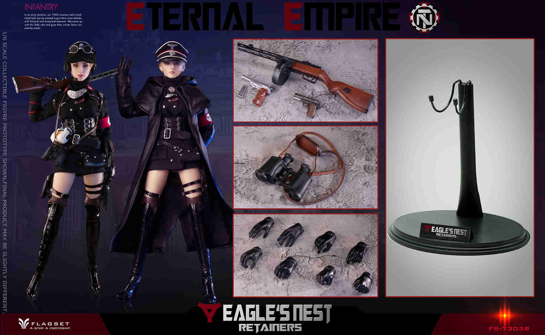 [สั่งจอง]Flagset fs-73038 1/6 : Eternal Empire eagle nest guards Martina