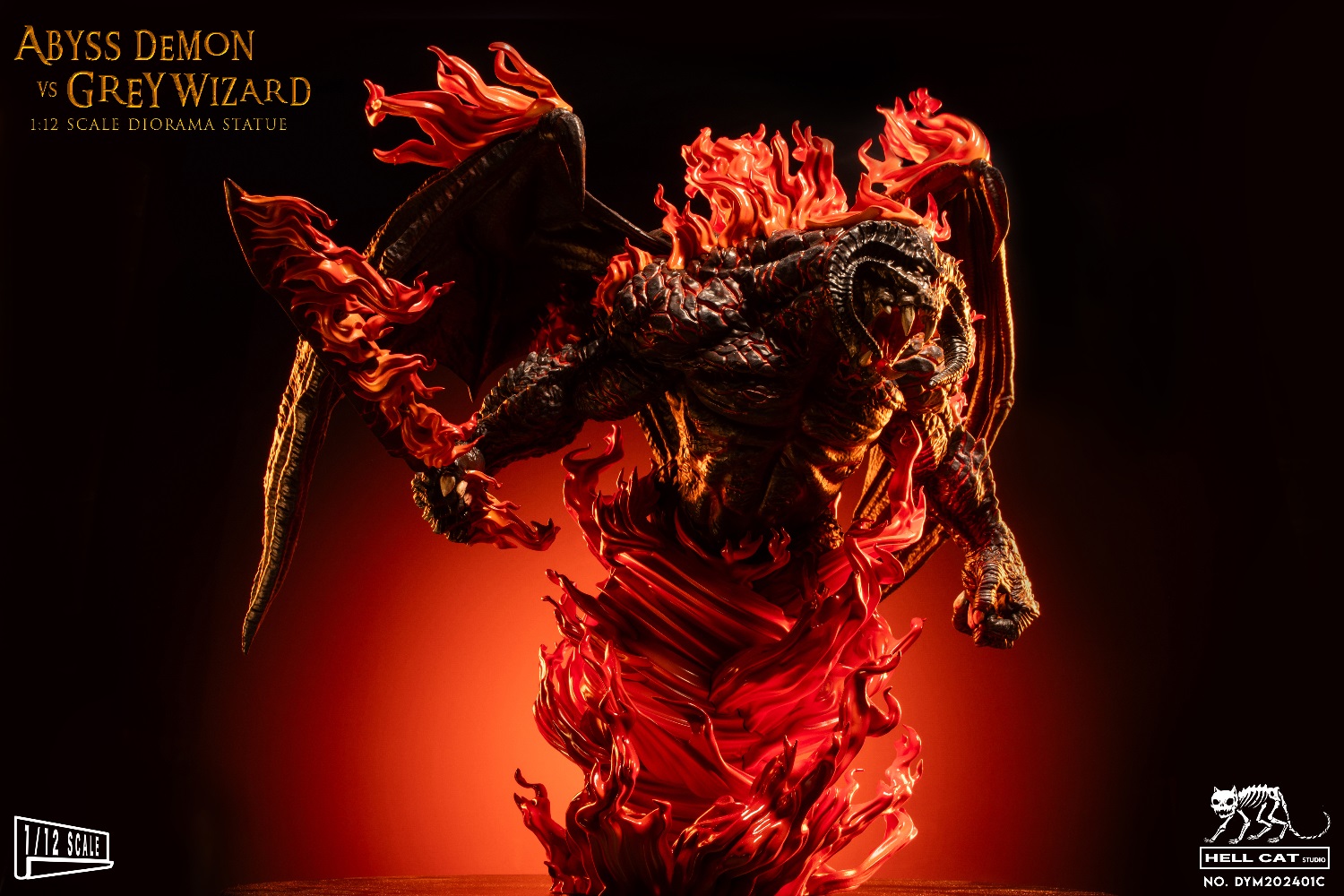 [สั่งจอง] Hell Cat New 1/12 : Grey Wizard vs Abyss Demon Diorama