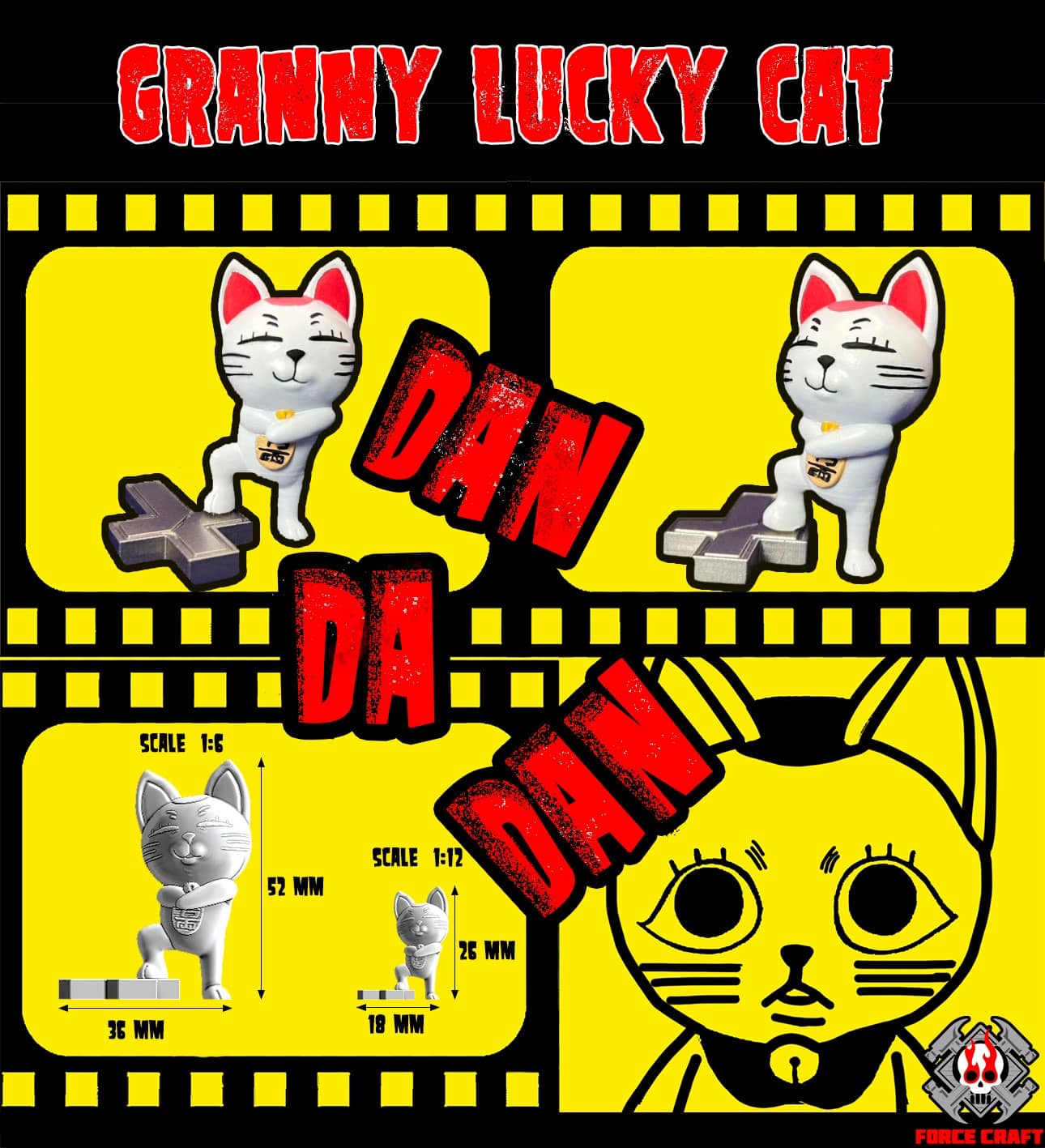 [สั่งจอง] Force craft : Granny lucky cat Dan Da Dan