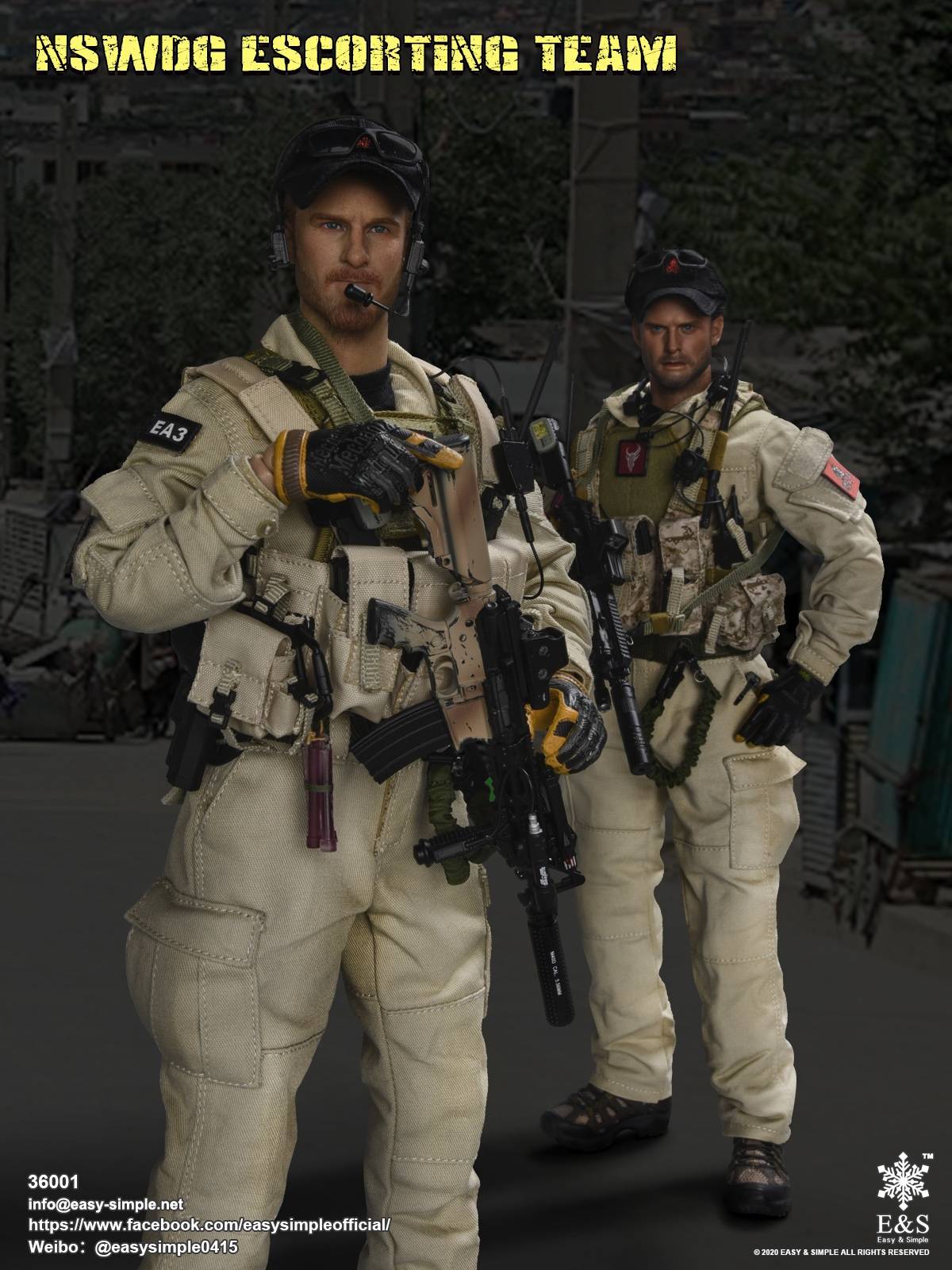 [สั่งจอง]Easy&Simple 36001 A/B NSWDG Escorting Team (Team Leader/Member)