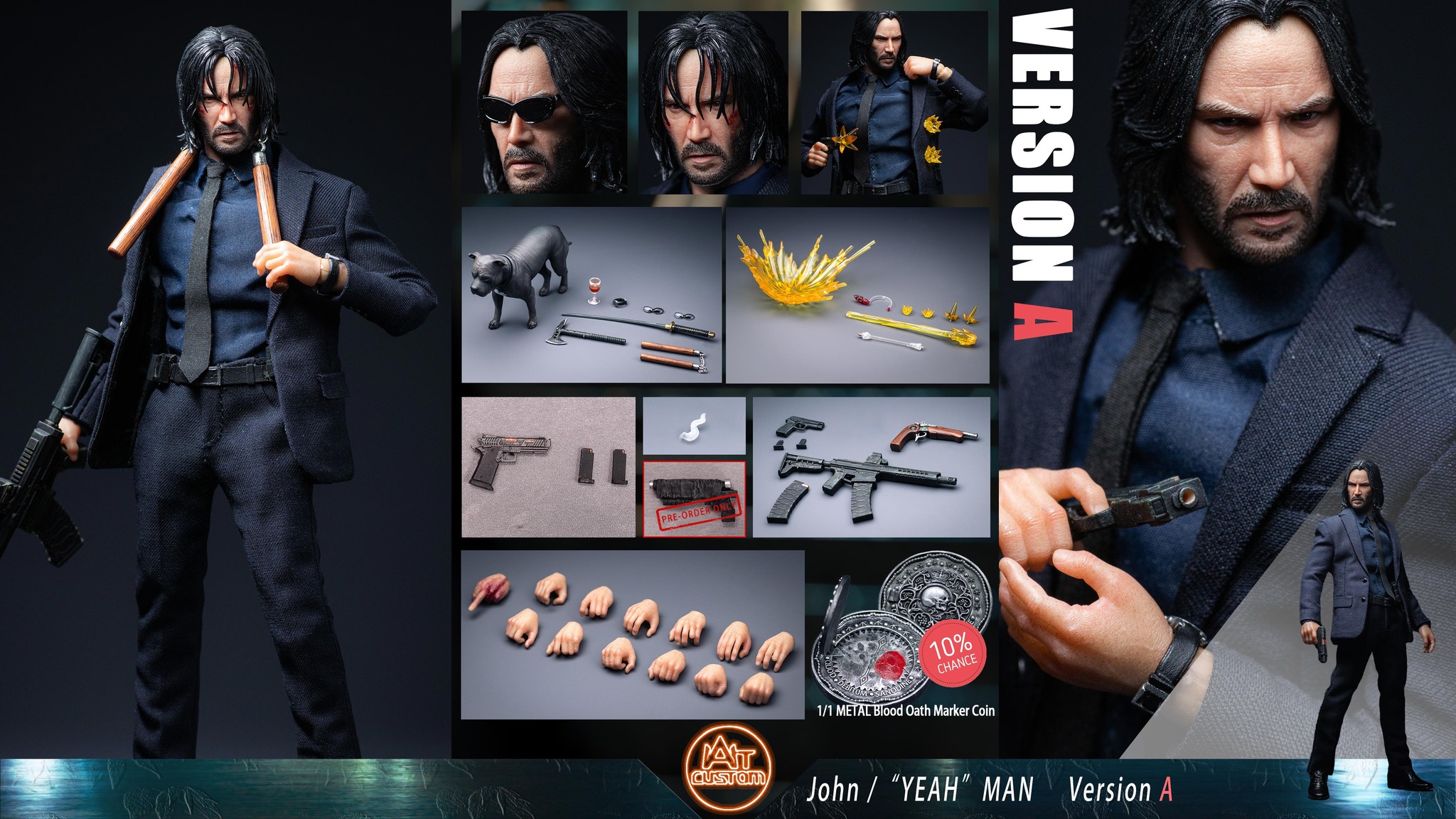 [สั่งจอง]Aton Custom 1/12 : John Wick 4