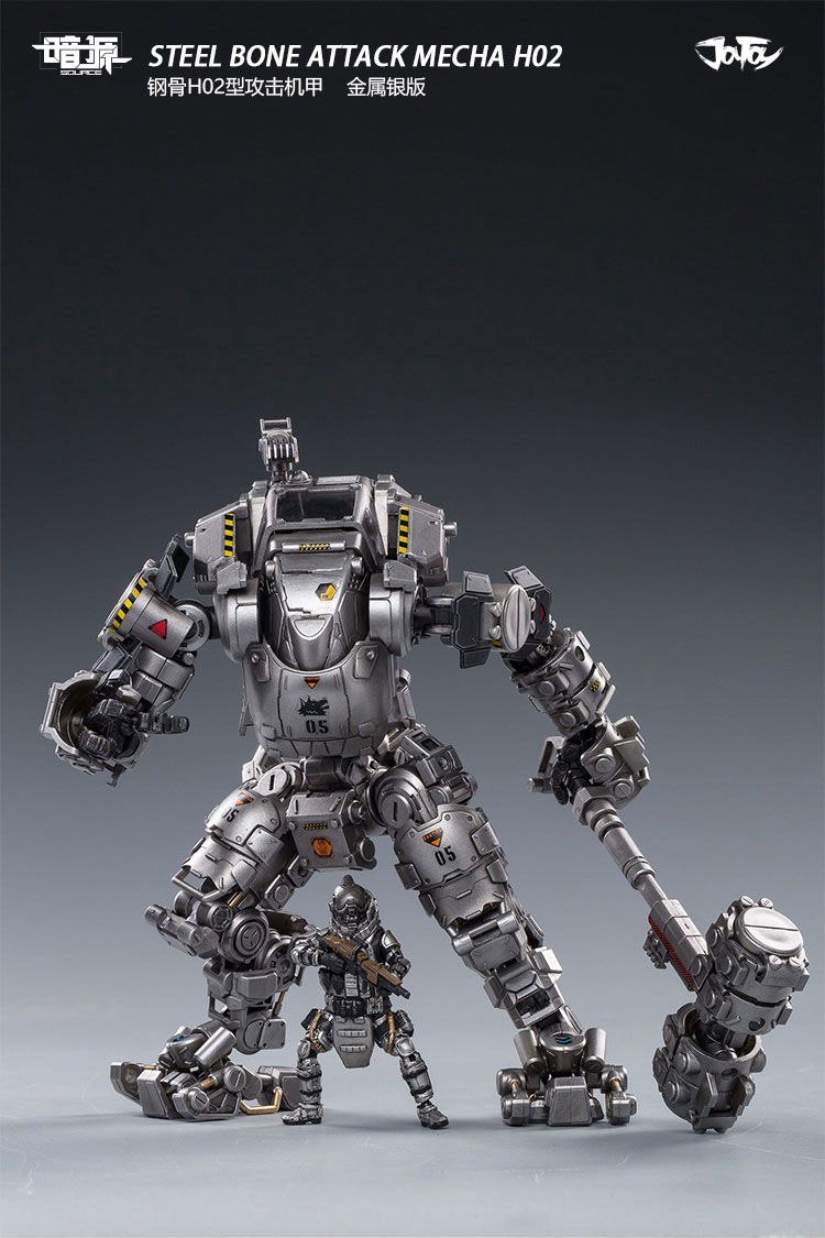[สั่งจอง] JOYTOY 52021031 STEEL BONE ATTACK MECHA H02 (Silver)