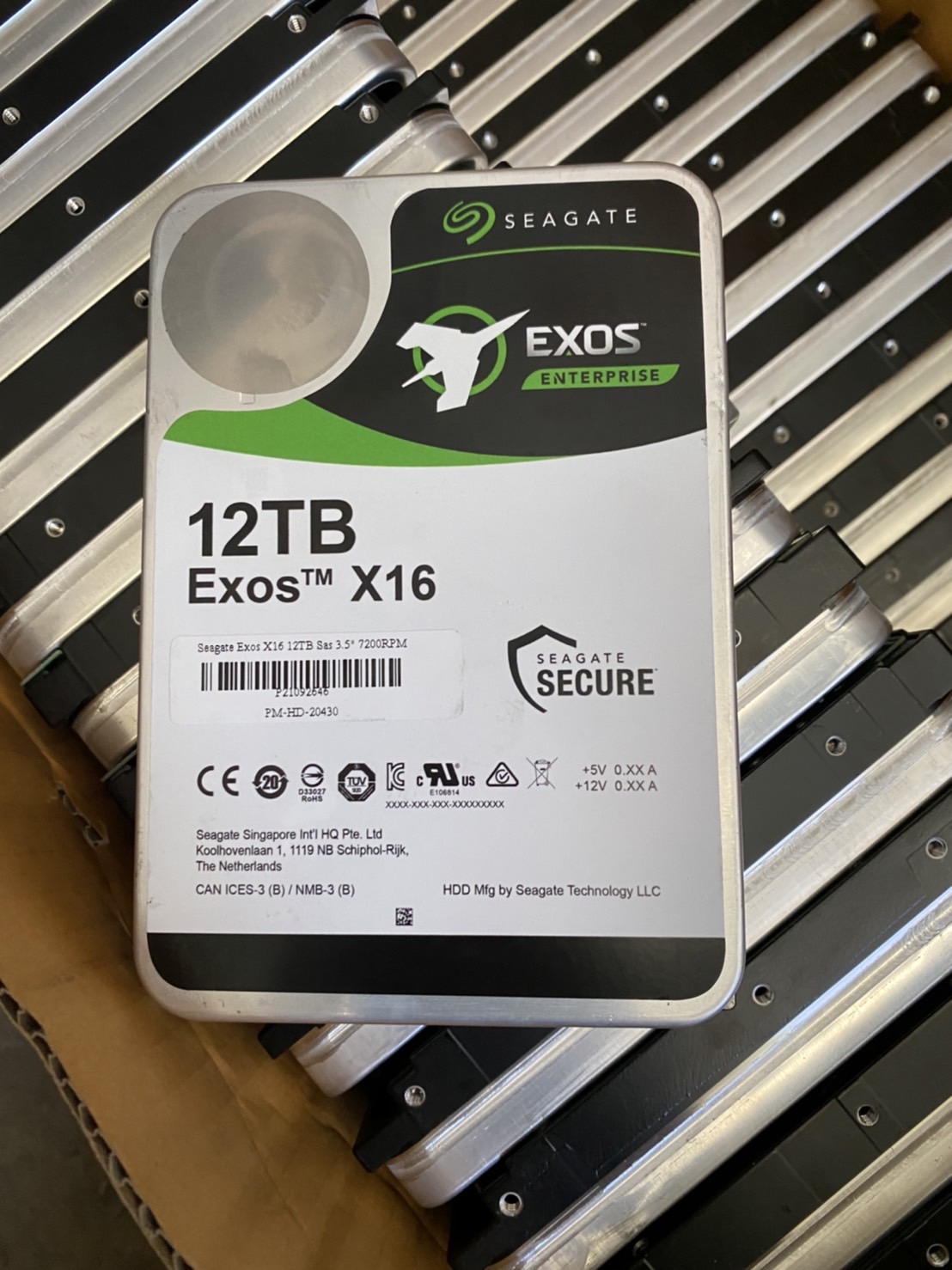 Seagate Exos X16 12TB Sas 3.5" 7200RPM