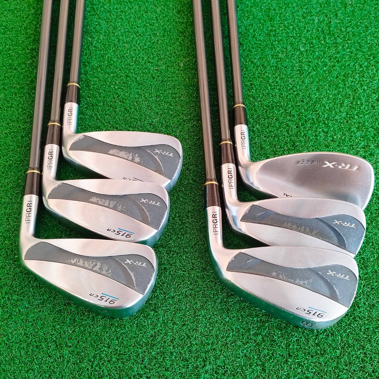ชุดเหล็ก PRGR TR-X 915CR มีเหล็ก 5 - 8 PW AW ก้าน M40 I.N.S.P.E.C AW เป็นใบ WEDGE ให้เลยครับ