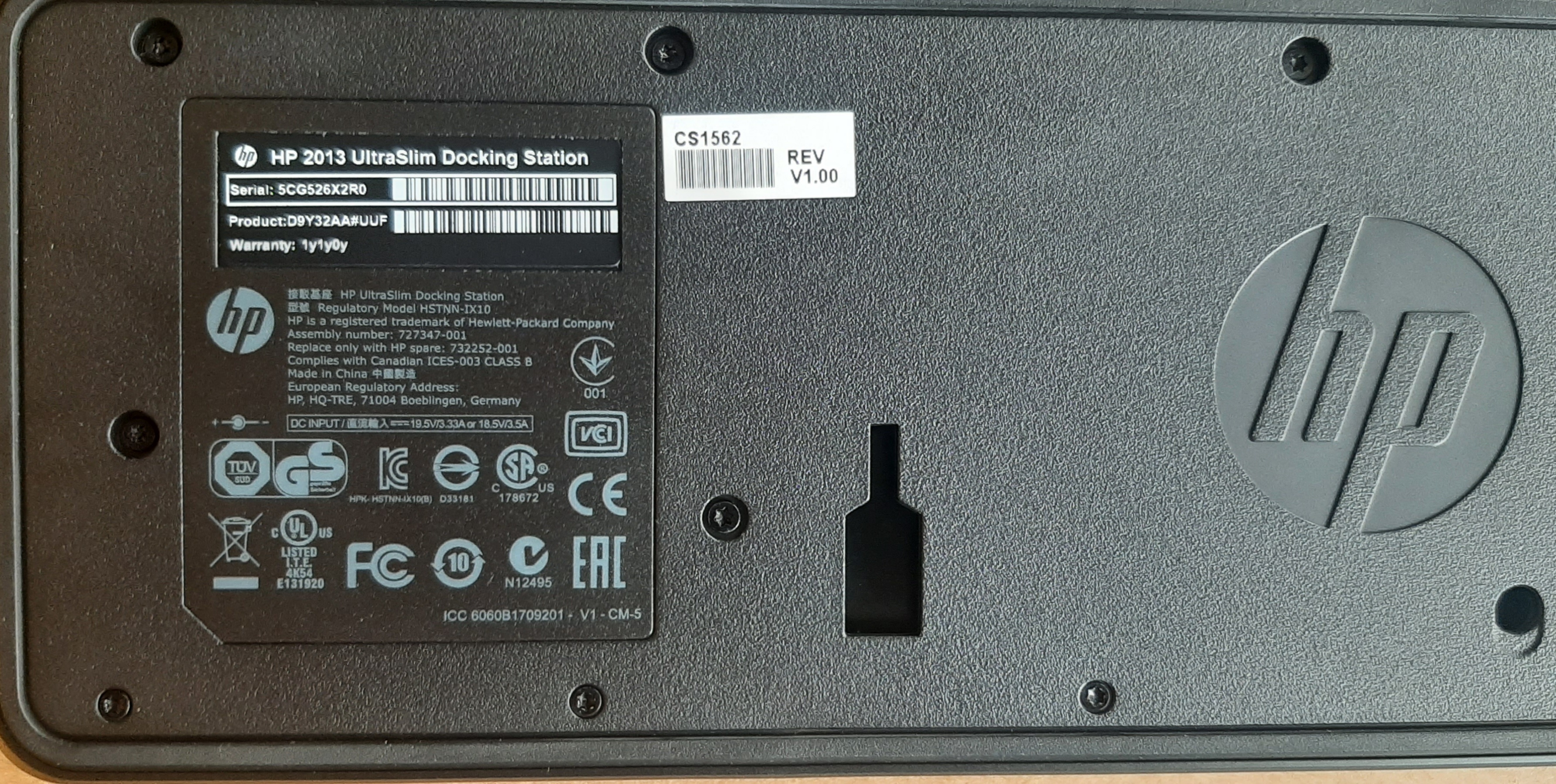 HP 2013 ultraslim docking station (D9Y32UT#ABA) มีกล่องประกันร้าน 1 วัน สภาพดี