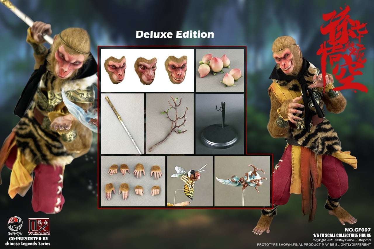 [สั่งจอง]303TOYS X OUZHIXIANG 1/6 : CHINESE LEGENDS SERIES - SNEAKING ON YALONG HILL: SUN WUKONG - 72 METAMORPHOSES