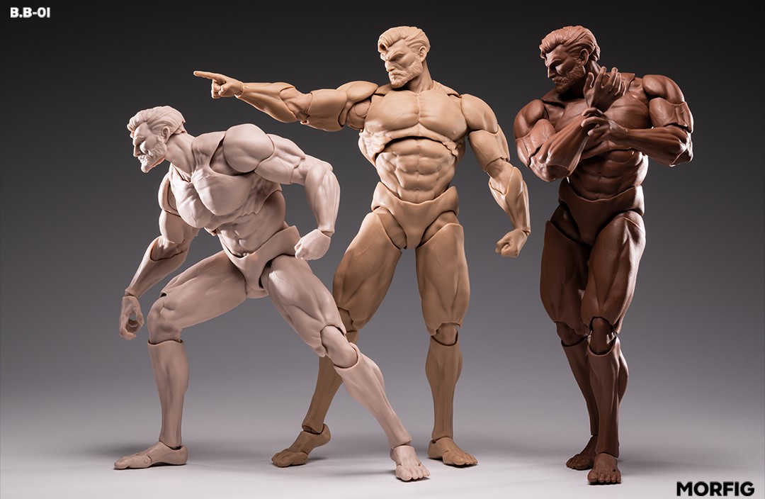 [สั่งจอง]MORFIG B.B-01 1/12 : Blank Male Body Action Figure