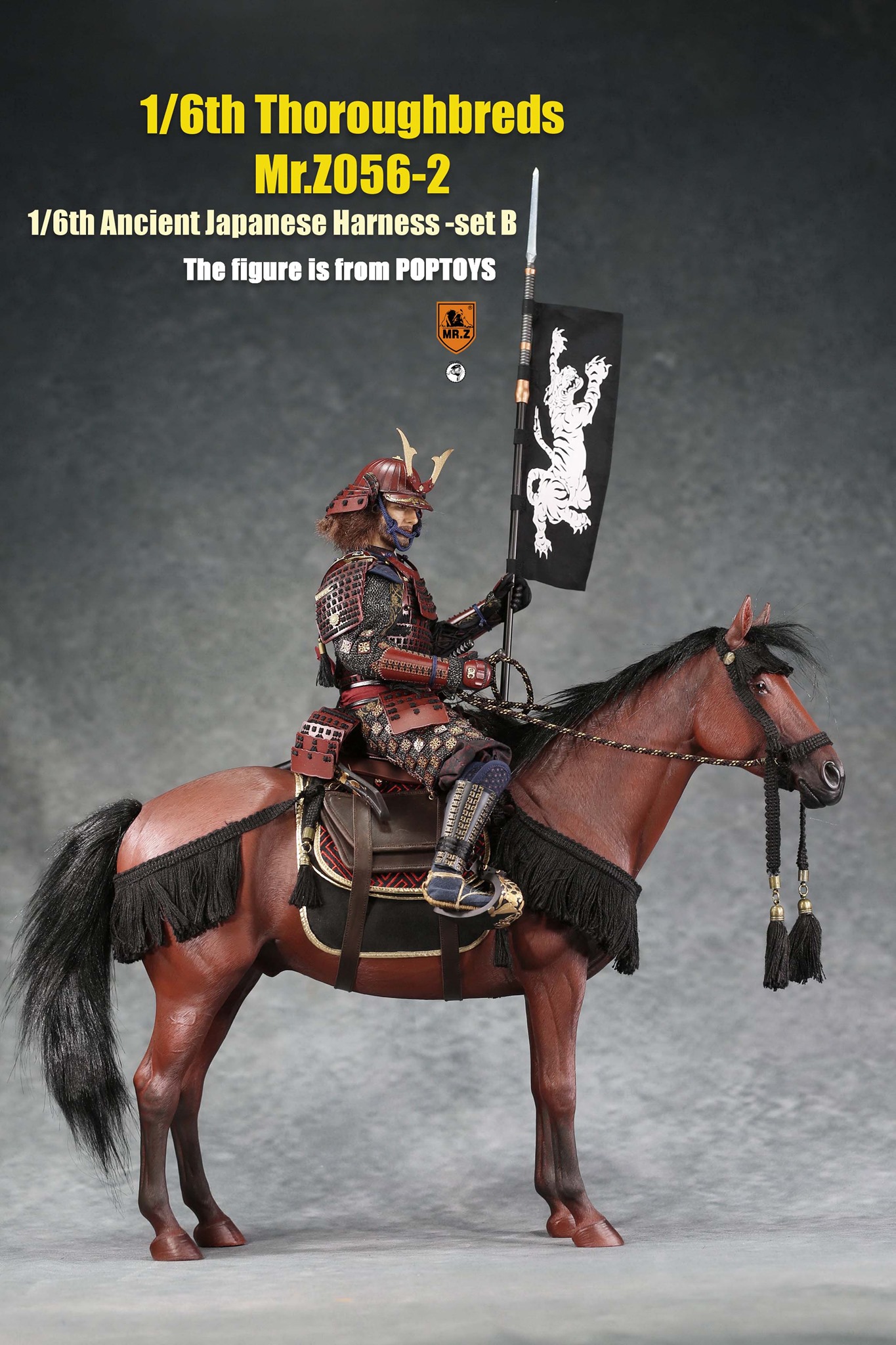 [สั่งจอง]MR.Z MRZ056 1/6 animal model No.56 : Thoroughbreds （all 5 colours） MR.Z 1/6 : Ancient Japanese Harness Set