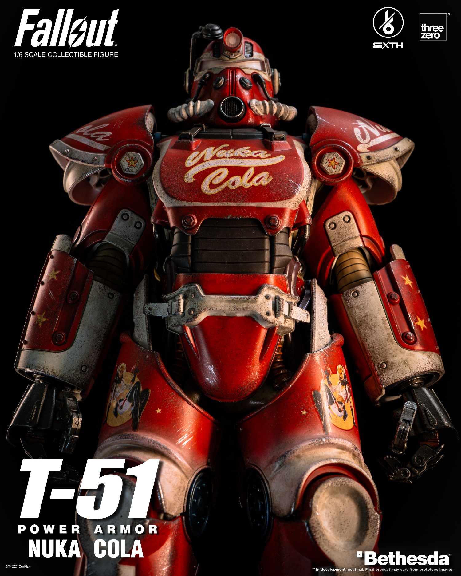 [สั่งจอง] ThreeZero 3Z07730W0 1/6 : Fallout 1/6 T-51 Nuka Cola Power Armor