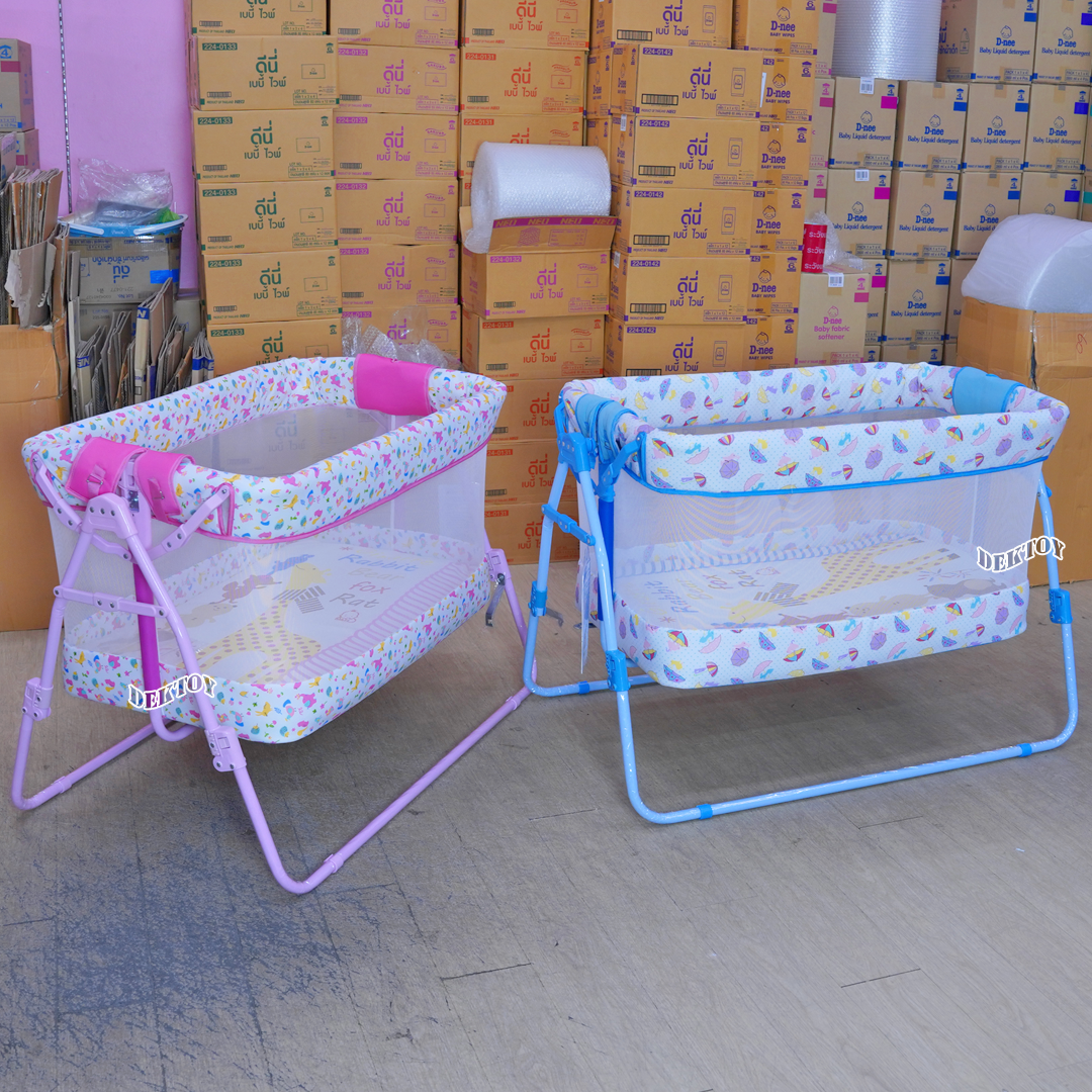 BABY CRADLE Cradleworld เปลเด็ก เปลไกวเด็กขนาดใหญ่ C015 สีชมพู