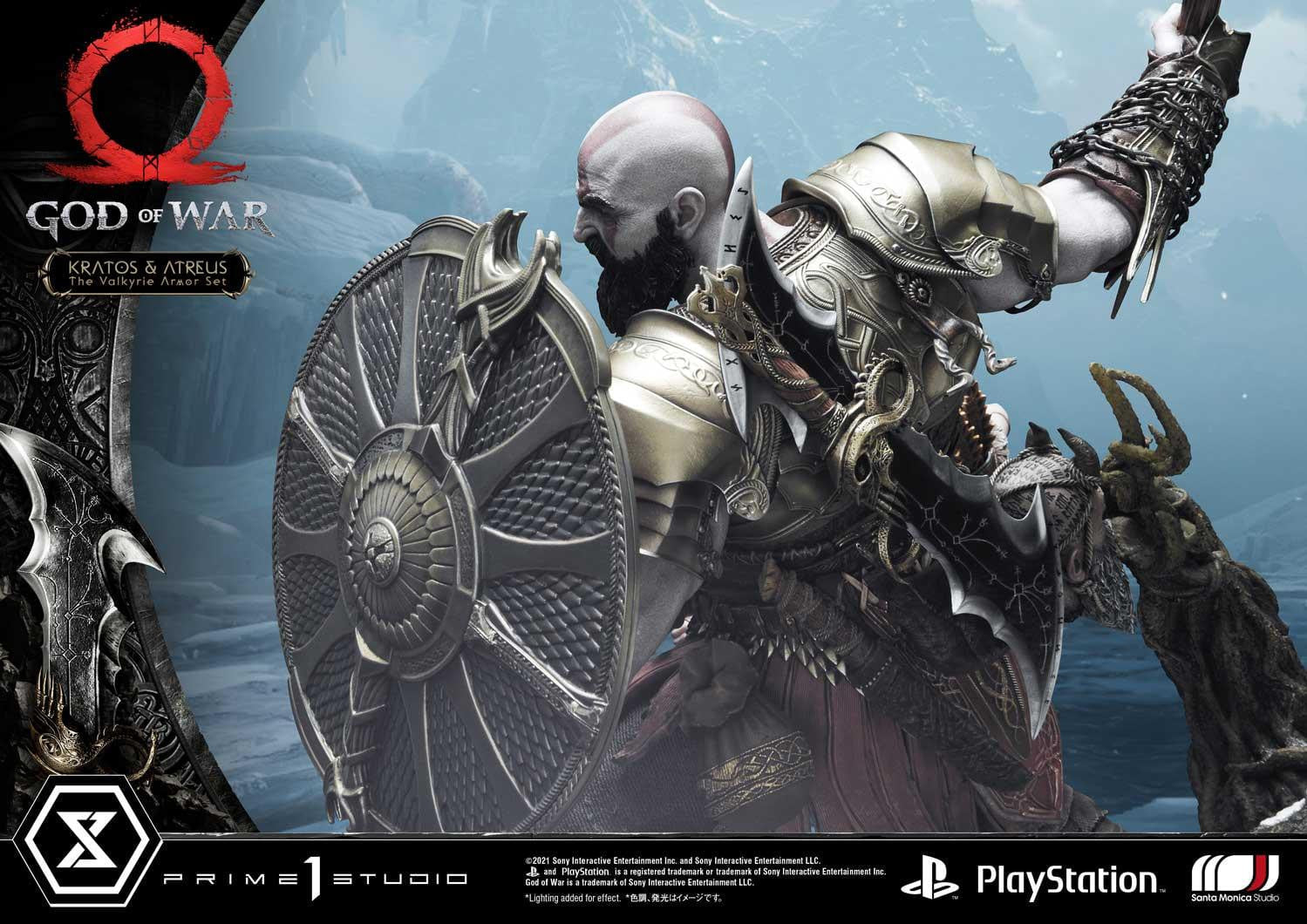 [สั่งจอง]Prime 1 Studio UPMGOW-03DX 1/4 : God of War - Kratos & Atreus The Valkyrie Armor Set (Deluxe Version)