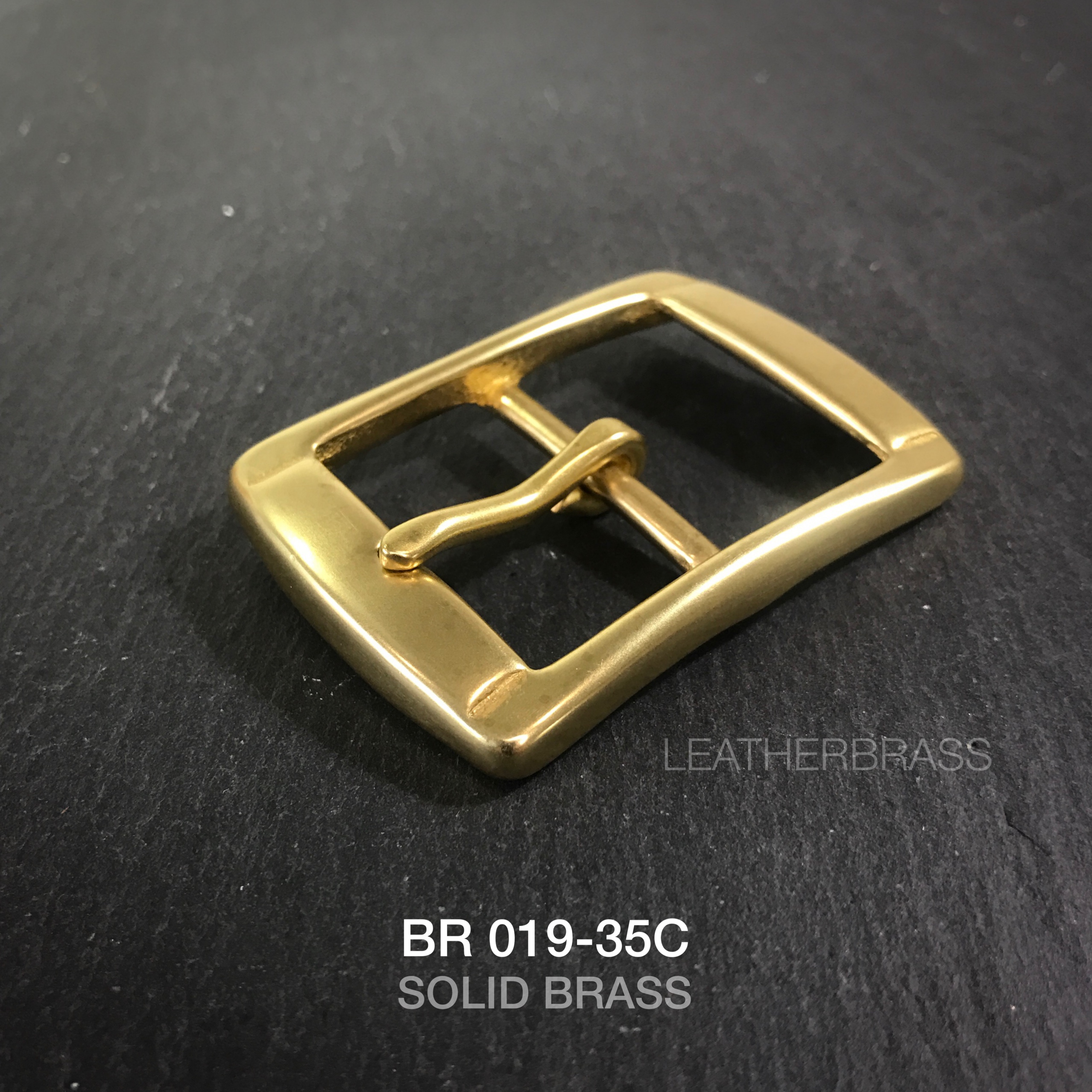 BR019-35D หัวเข็มขัดทองเหลือง ขนาด 35 มิล ** ราคาต่อชิิ้น** leatherbrass