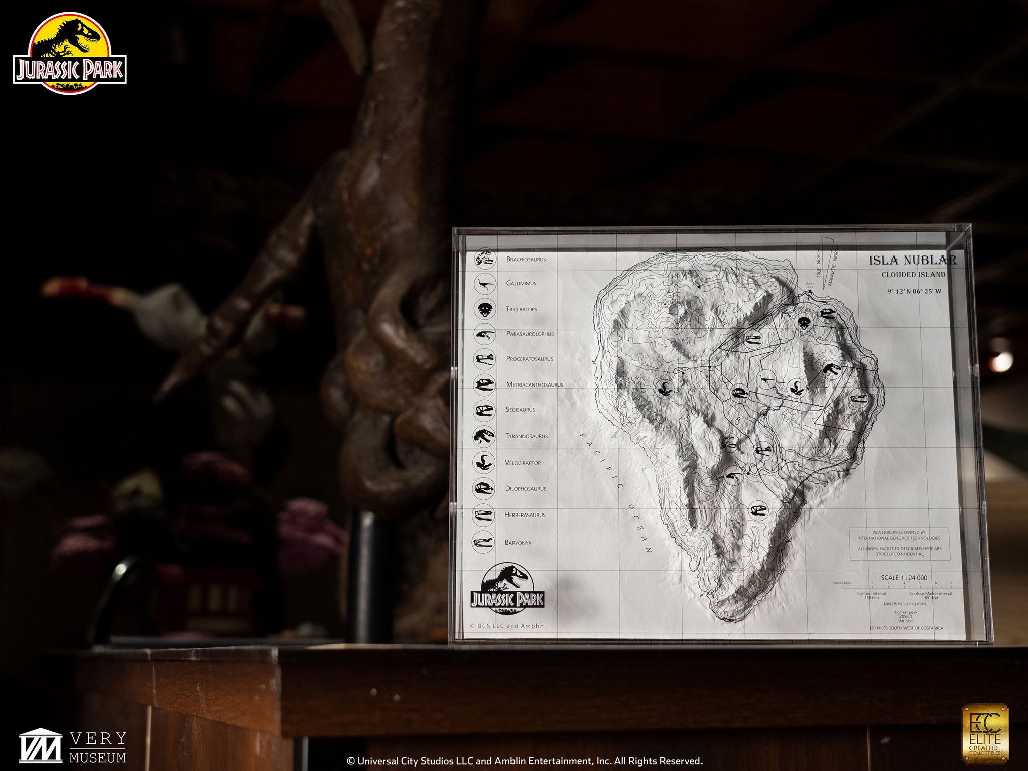 [สั่งจอง]ECC : Jurassic Park Isla Nublar 3D Map Display