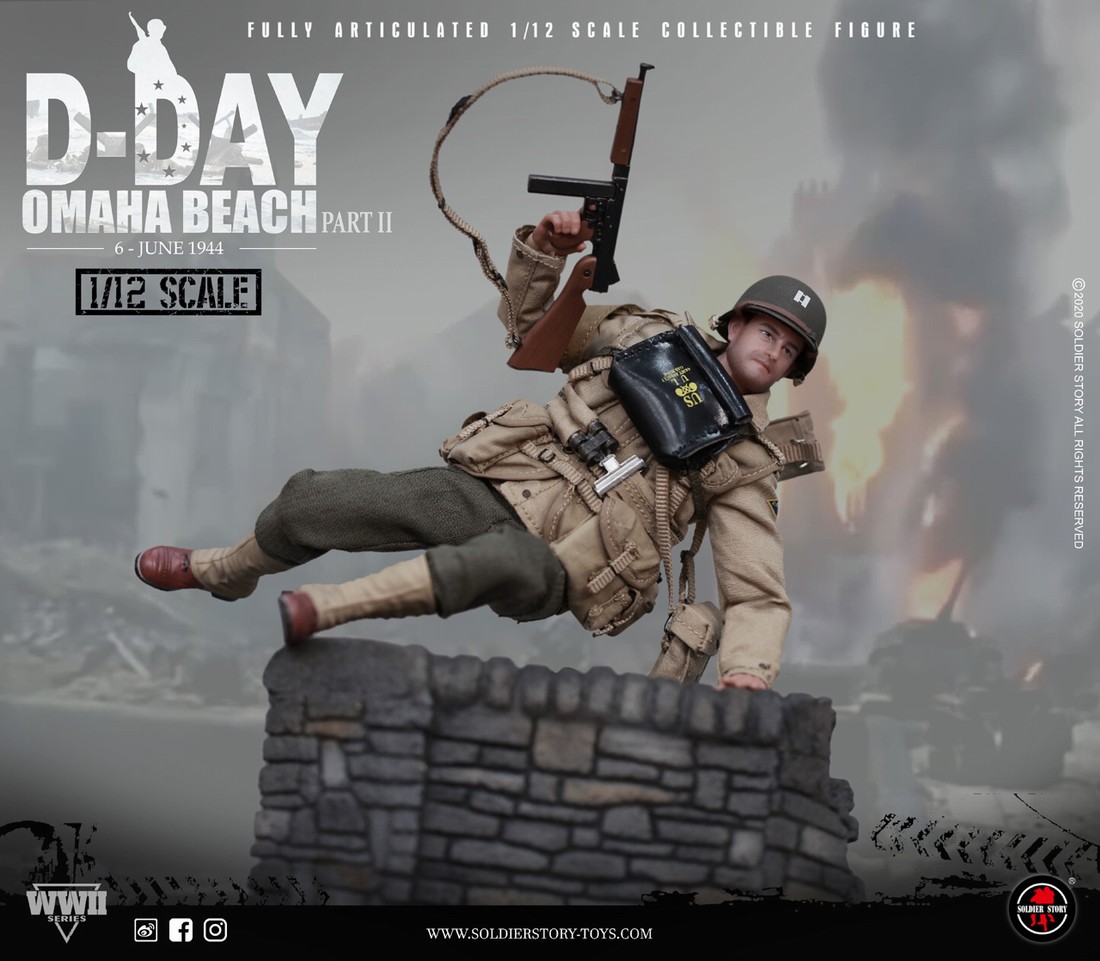 [สั่งจอง] SoldierStory SSM-004 1/12th Scale WWII US. 2nd Ranger Battalion “Captain”