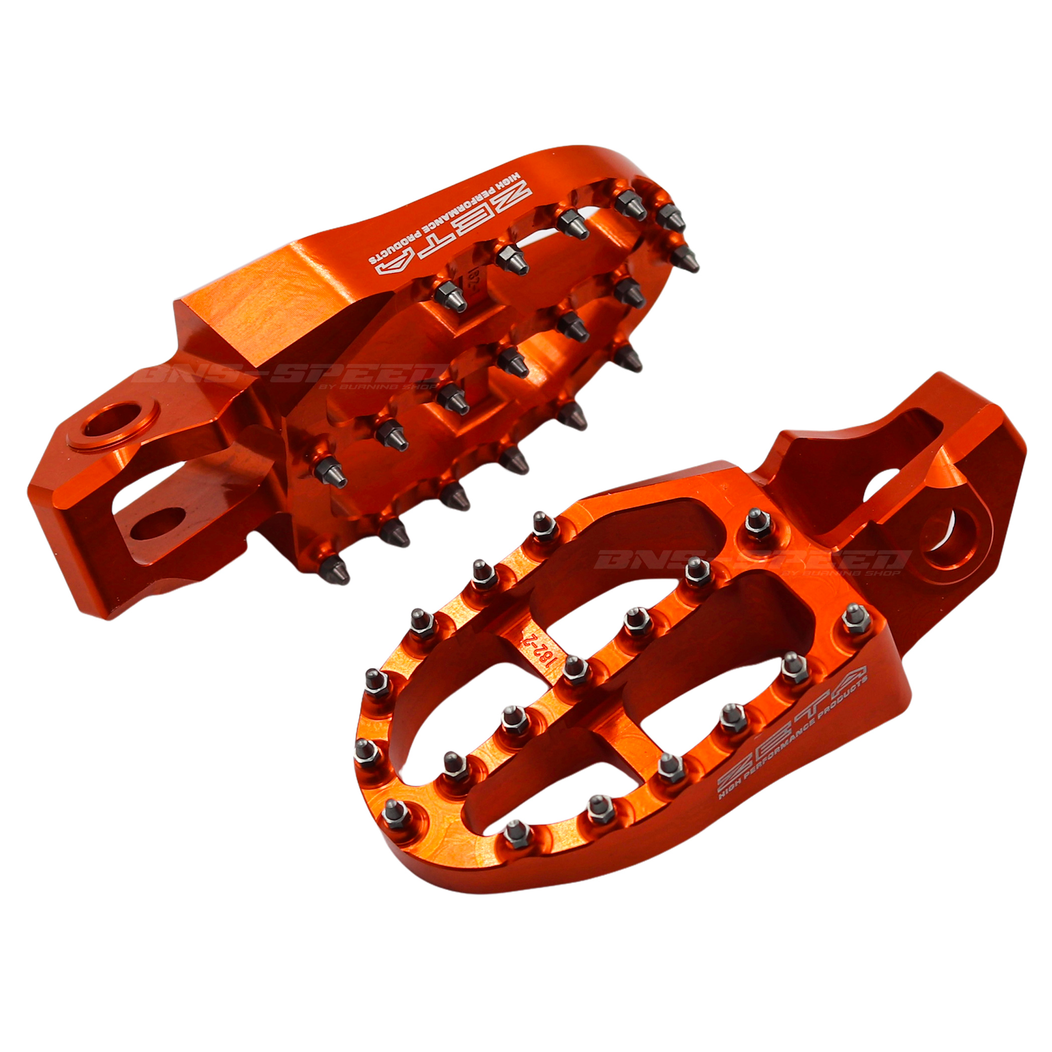 พักเท้า Zeta Aluminum Foot peg Orange KTM, Husqvarna, Gasgas 85-525cc 2015-2022