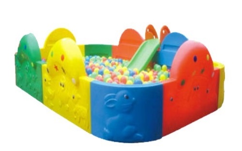 บ่อบอลพลาสติกสี่เหลี่ยม แถมสไลเดอร์และลูกบอล คอกกั้นเด็ก,รั้วกั้นเด็ก , สินค้าพร้อมส่ง