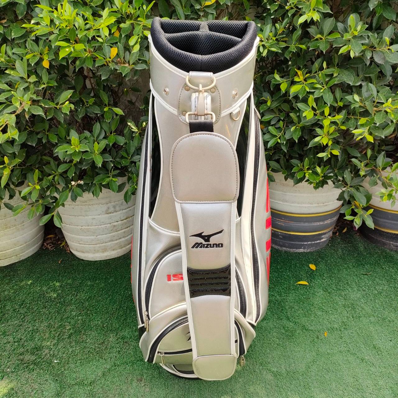 ถุงกอล์ฟ MIZUNO ISUZU มือสอง ถุง MIZUNO TOUR ใบใหญ่ สวยมากๆ 9 นิ้ว หนังแก้ว