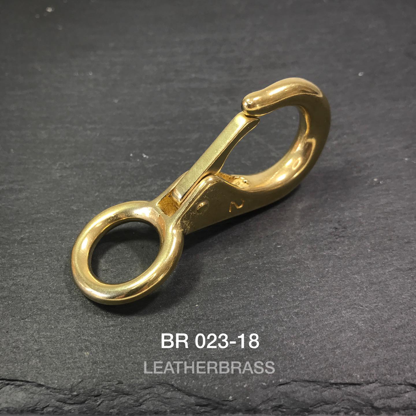 BR023 ตะขอทองเหลือง ตะขอโซ่ อะไหล่ทองเหลืองแท้ อุปกรณ์งานหนัง leatherbrass **ราคาต่อชิ้น**