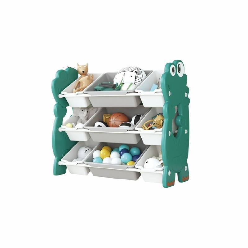 ชั้นวางจรเข้, ชั้นวางของ 3 ชั้น 9 ถาด,ชั้นวางพลาสติก,เฟอร์นิเจอร์เด็ก พร้อมส่ง