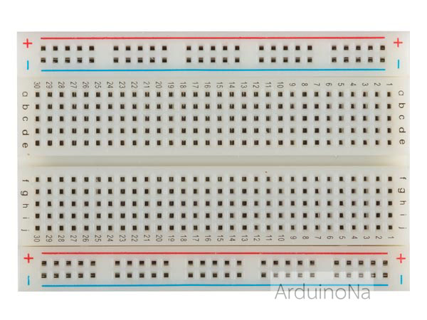 Breadboard 400 holes บอร์ดทดลอง Mini Solderless PCB Breadboard Universal Test Breadboard