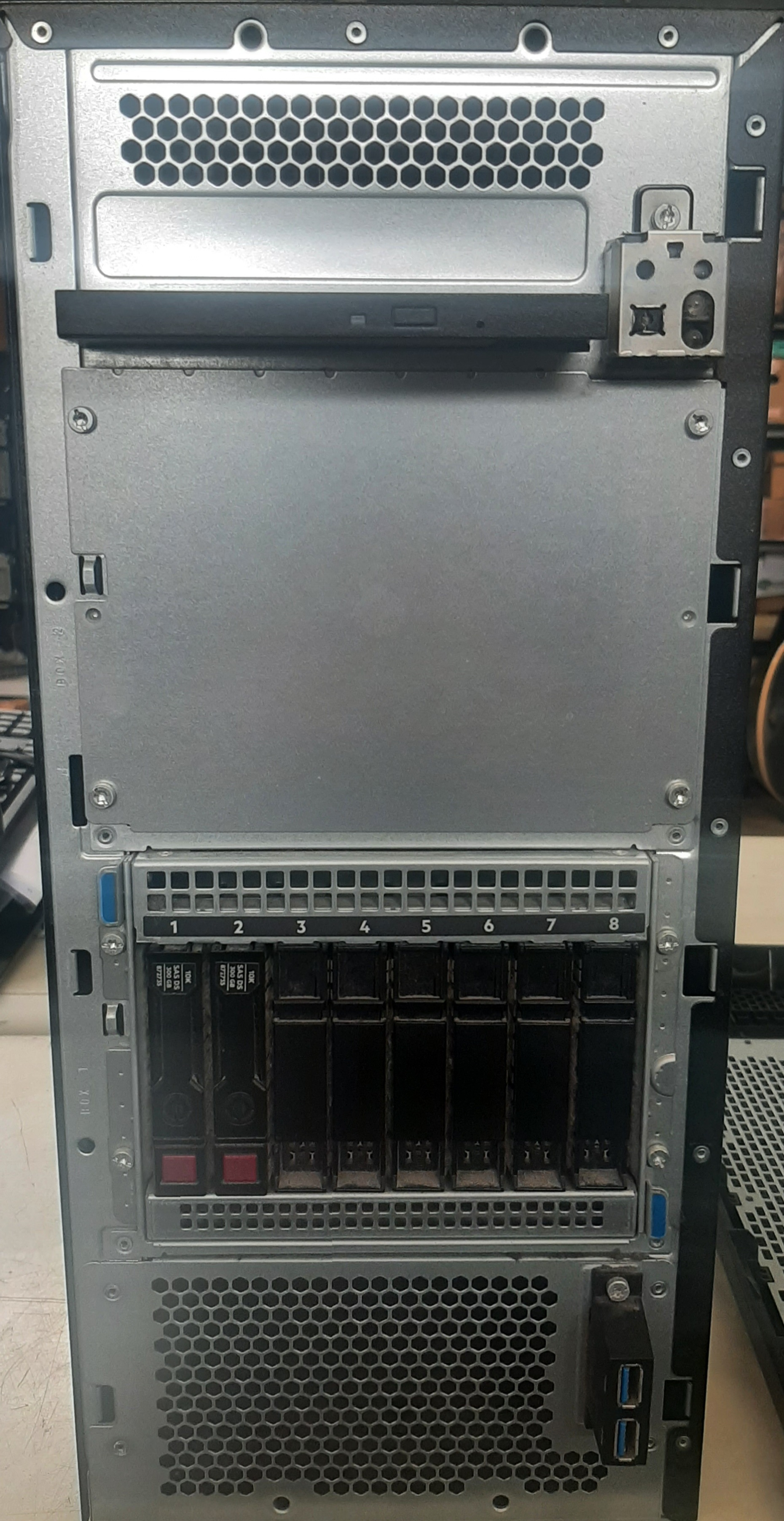 เซิร์ฟเวอร์มือสอง สภาพดี HP ML110 Gen9 (Xeon E5-2620V4 Ram8GB HDD300GB x2) ประกันร้าน 1 เดือน