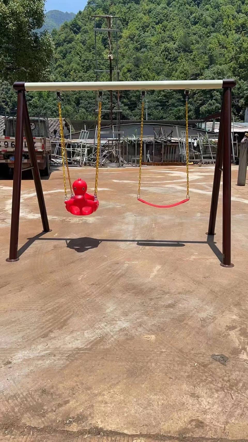 ชิงช้าเด็กเล็ก 2ที่นั่ง ที่นั่งชิงช้าเด็กเล็กมีซัพพอร์ต ชิงช้าเนอสเซอรี่ พร้อมส่ง