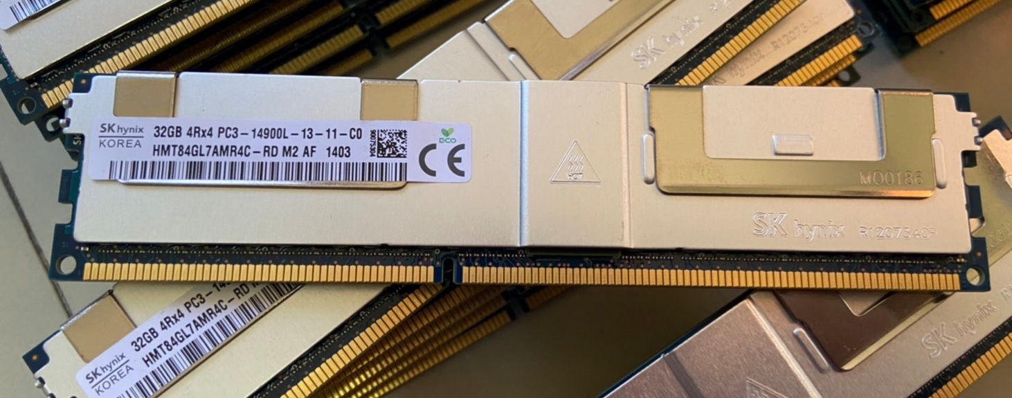 Ram SKhynix 32GB 4Rx4 PC3-14900L มือสอง เหมาะสำหรับคนต้องการ อัพสเปค ประกันร้าน 1 เดือน