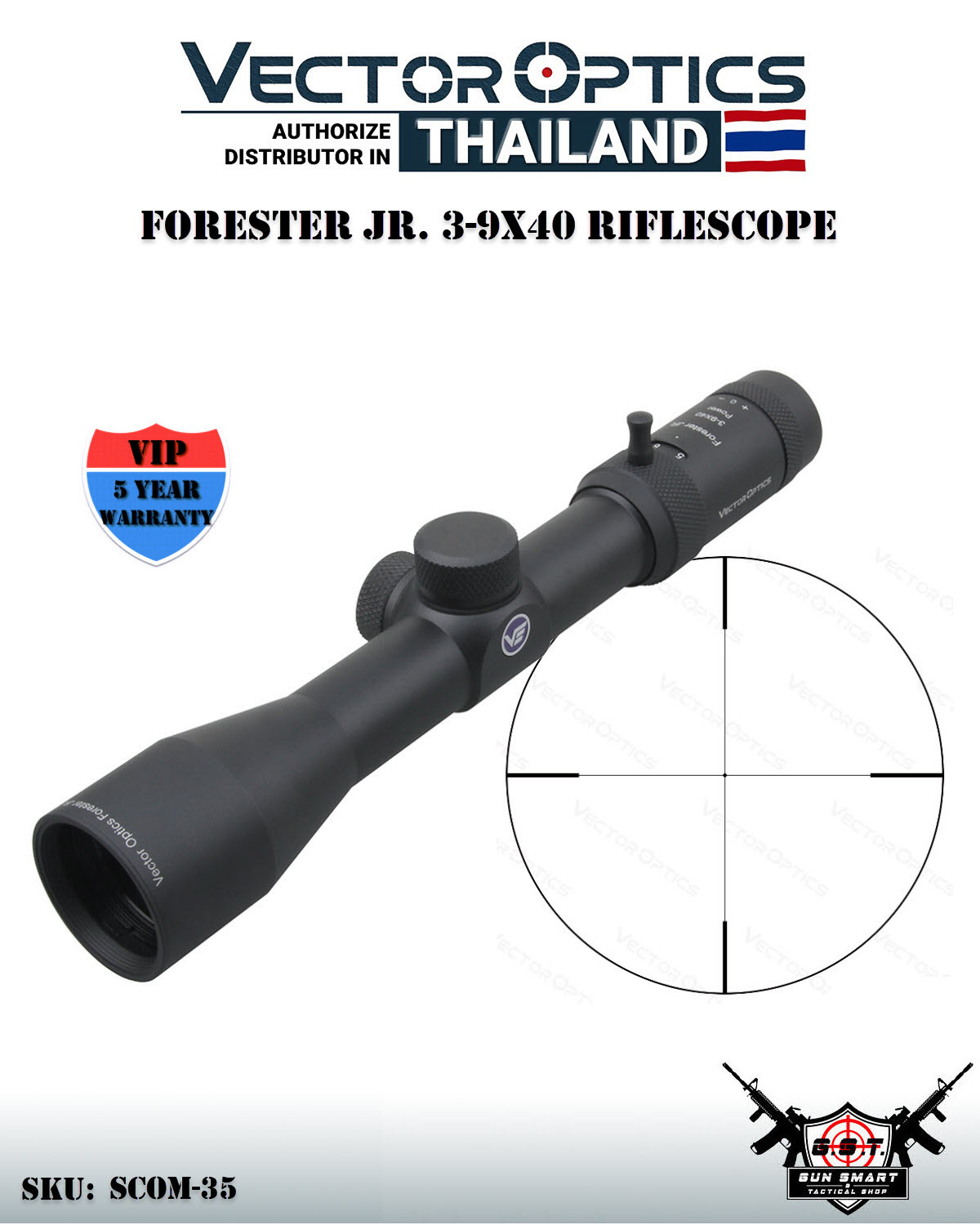 FORESTER JR. 3-9X40 RIFLESCOPE