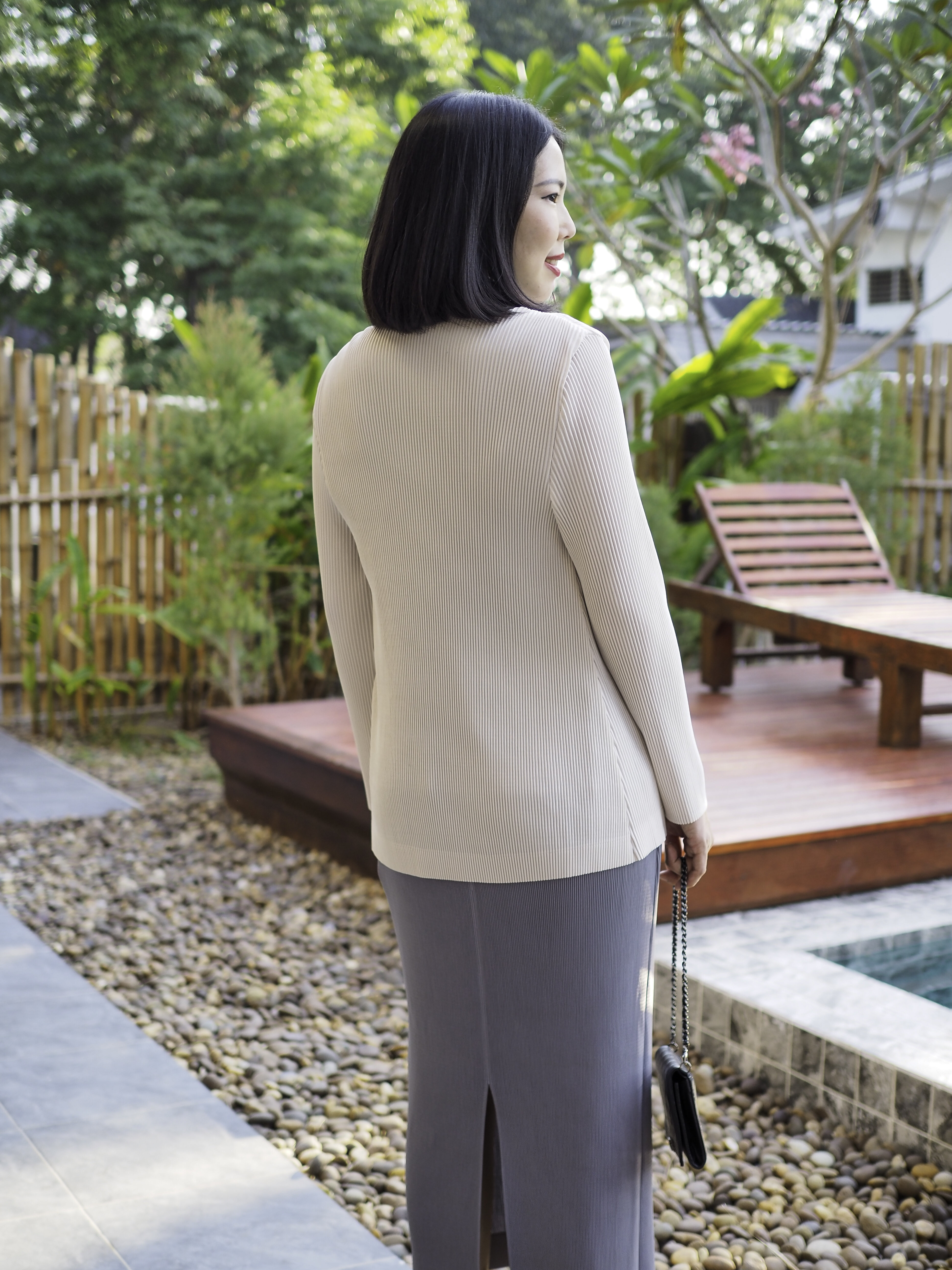 เพิ่มสีใหม่!! 2MUAY รุ่น GJO5131-9 เสื้อคลุมพลีทคุณภาพ THICK V NECK LONG SLEEVE PLEATED CARDIGAN 10 สี FREE SIZE