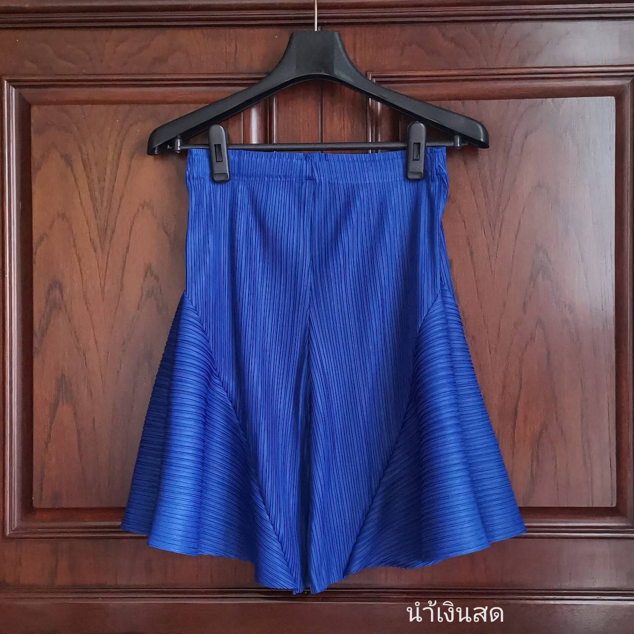 2MUAY รุ่น GJO7746 กางเกงอัดพลีทคุณภาพ SHORT WIDE LEG PLEATED PANTS 7สี FREE SIZE