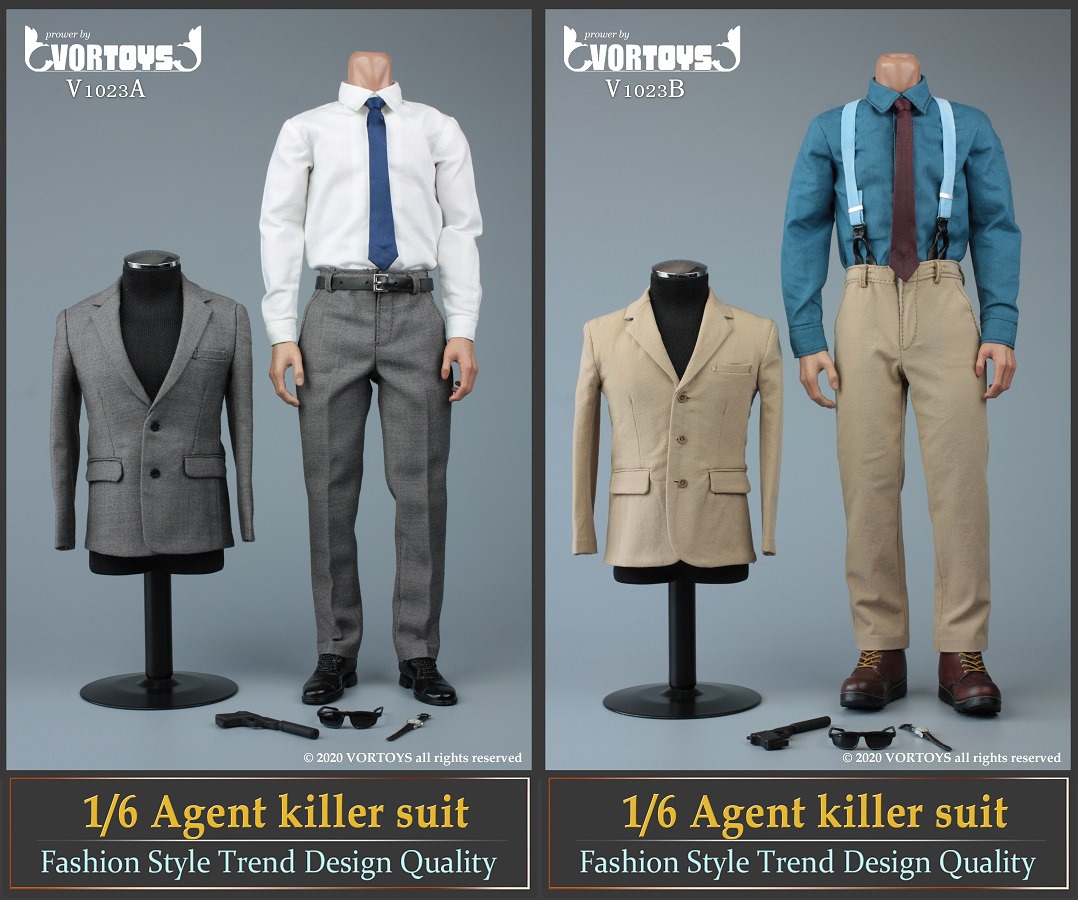 [สั่งจอง]VORTOYS V1023 1/6 : Male Agent Suit
