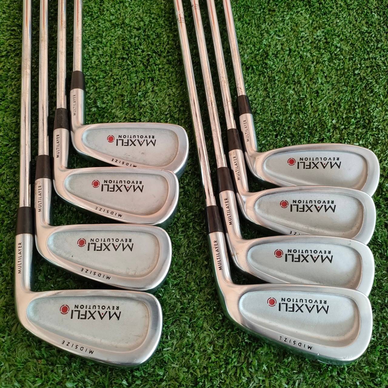 ชุดเหล็ก MAXFLI REVOLUTION มีเหล็ก 3-9 เเละ PW ก้าน DYNAMIC GOLD R300