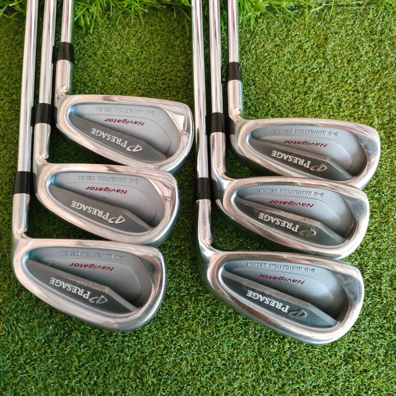 ชุดเหล็ก MIZUNO PRESAGE NAVIGATOR มีเหล็ก 5 - 9 PW ก้าน N.S.PRO 950 GH สภาพสวยเดิมๆทุกอย่างครับ ตีง่าย หลังลึก ควบคุมทิศทางได้ดีแม่นยำ นุ่มสไตล์ญี่ปุ่น