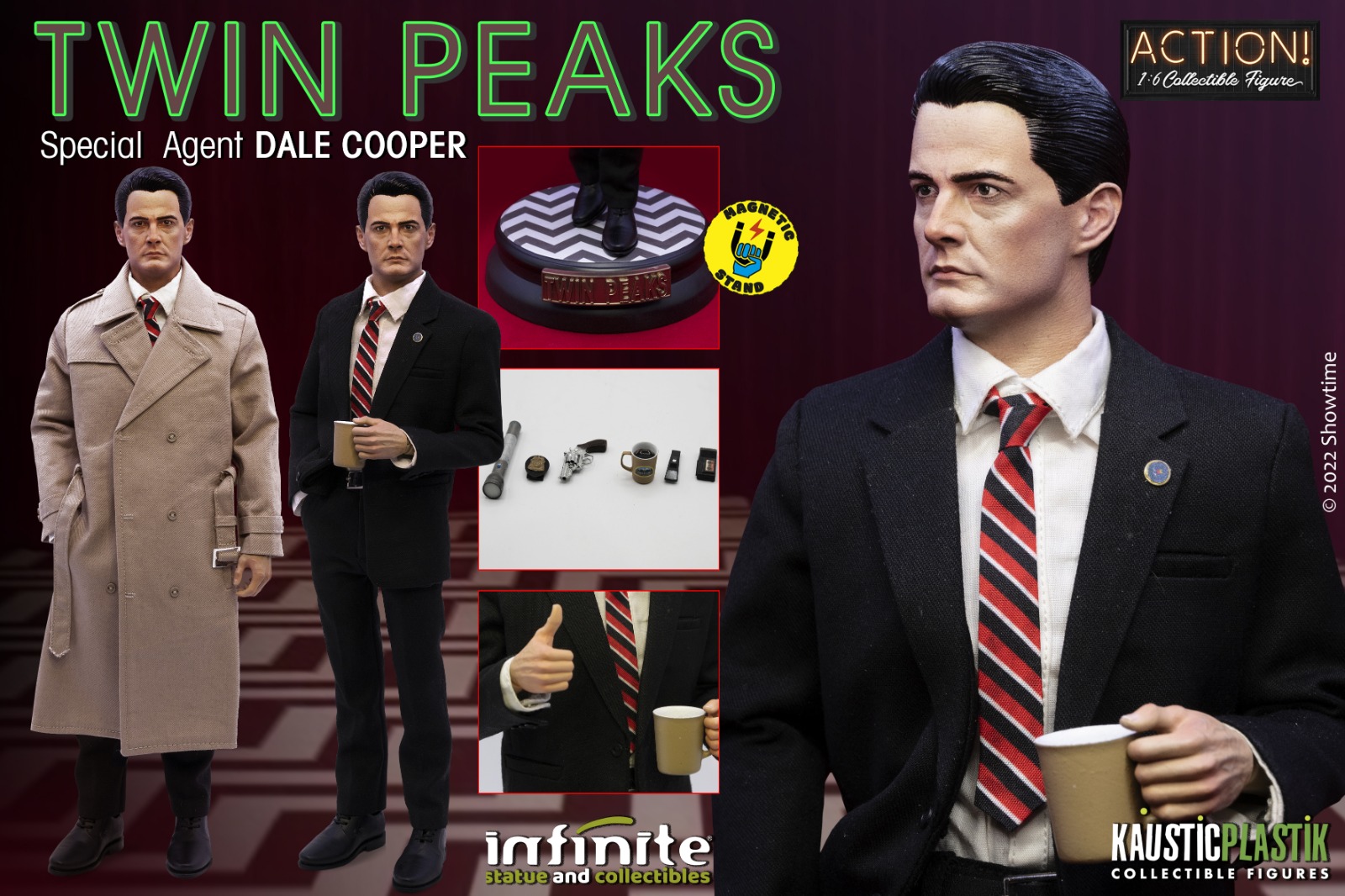 [สั่งจอง]Infinite Statue X Kaustic Plastik : Twin Peaks - Agent Cooper