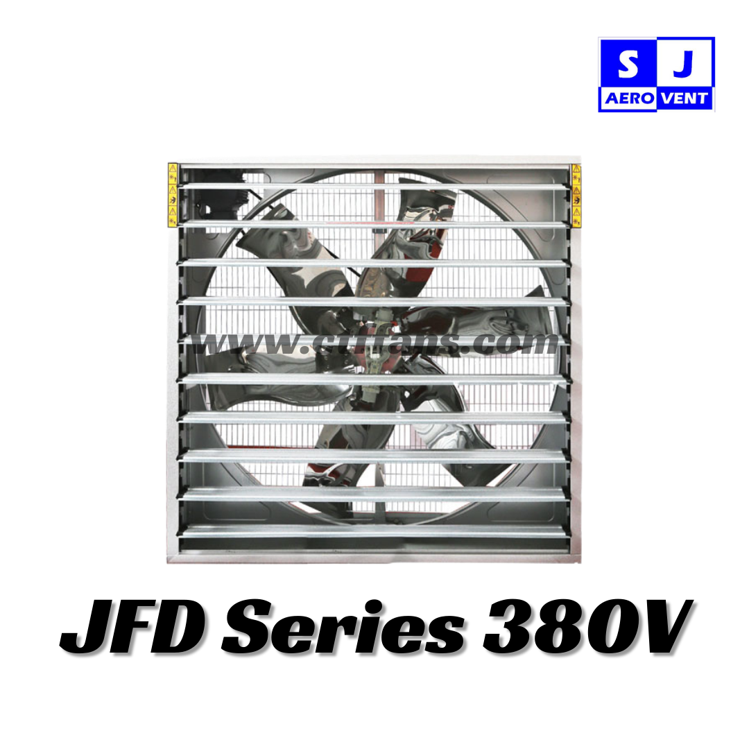 พัดลมฟาร์มติดผนัง 380V SJ AEROVENT (Model: JFD)