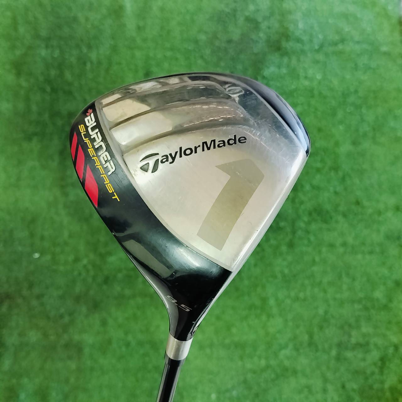 DRIVER TAYLORMADE BURNER SUPERFAST องศา 9.5 ก้าน BURNER SUPERFAST FLEX S กระดองเคฟล่า และส่วนด้านหลังยื่นออกไปมาก ไม้กอล์ฟพรีเมี่ยมมือสอง ของแท้ By NakaraLuxurious