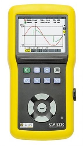 CA8230 Single - Phase / 3 Phase Balance Power Analyser เครื่องวัดและวิเคราะห์พลังงานไฟฟ้าแบบพกพา พร้อมหน้าจอดิจิตอลและหน้าจอกราฟฟิก_Chauvin Arnoux