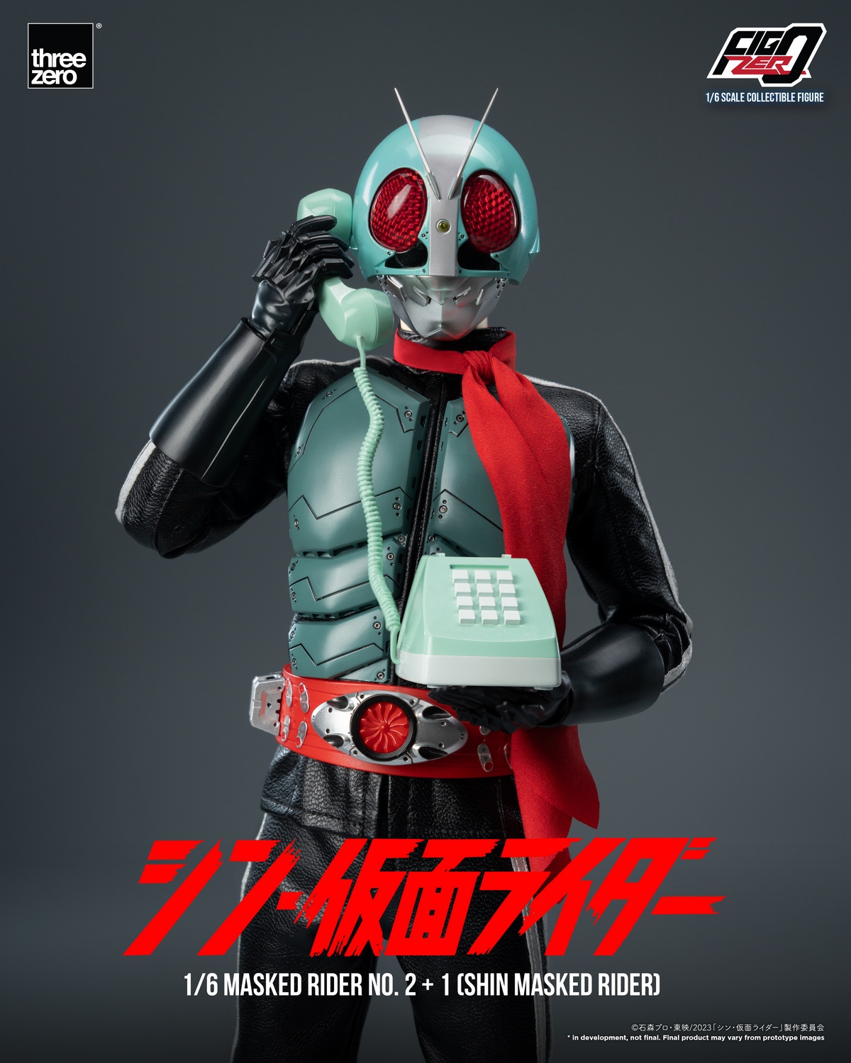 [พร้อมส่ง] Threezero 3Z06780W0 1/6 : SHIN MASKED RIDER FigZero Masked Rider No.2+1